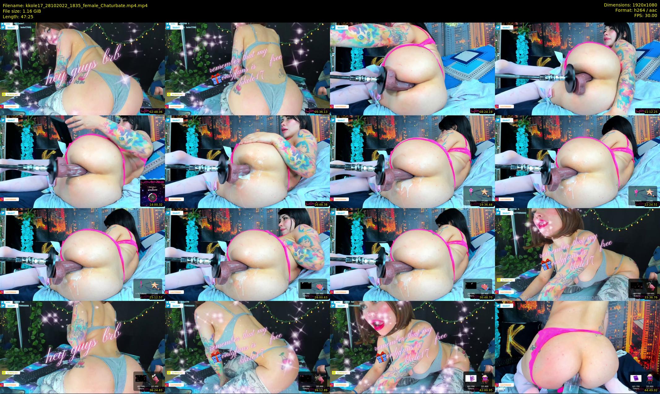 kkole17 — 48 minute Chaturbate female cam show recording, 1080p, Oct 28, 2022