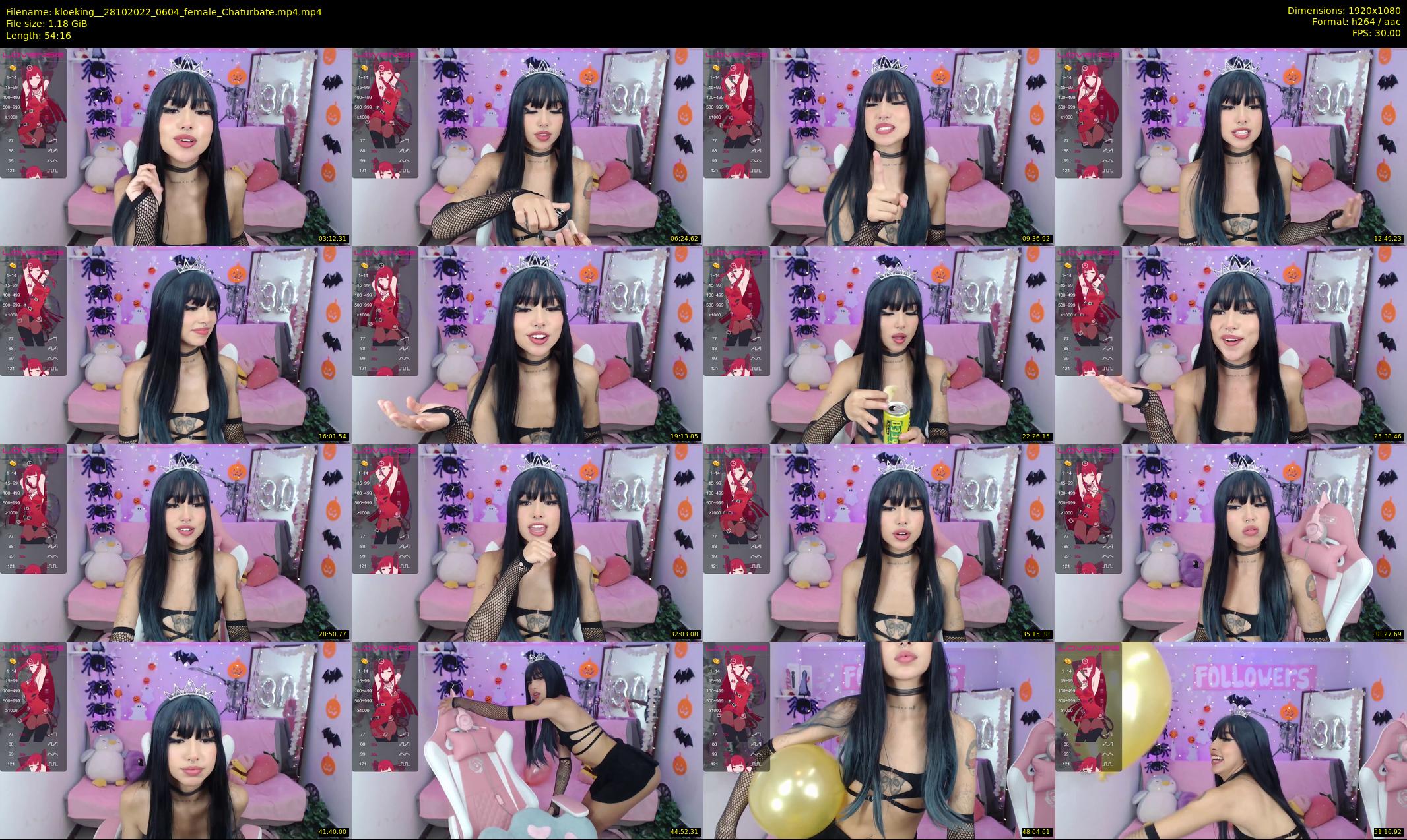 kloeking_ — 55 minute Chaturbate female cam show recording, 1080p, Oct 28, 2022