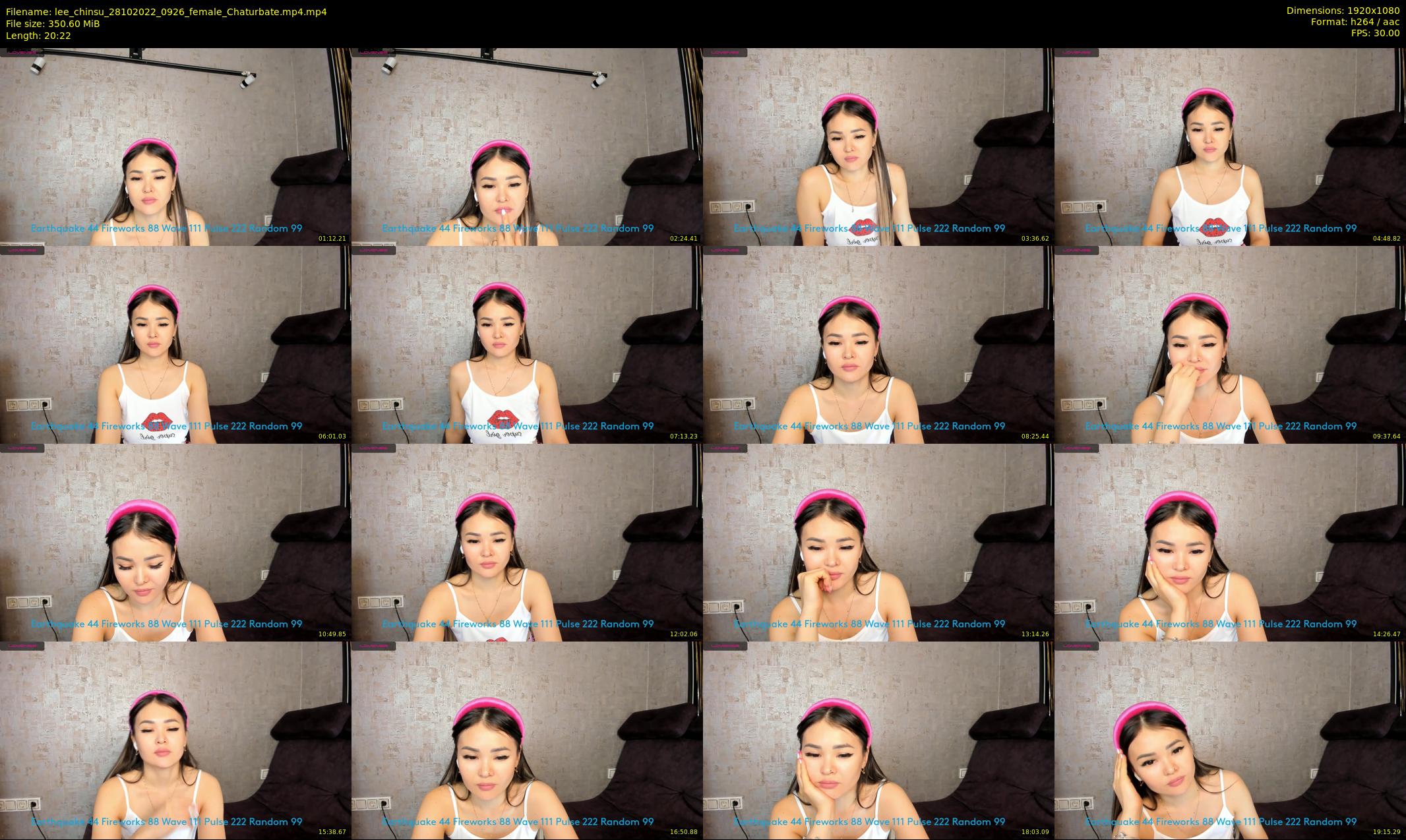 lee_chinsu — 21 minute Chaturbate female cam show recording, 1080p, Oct 28, 2022