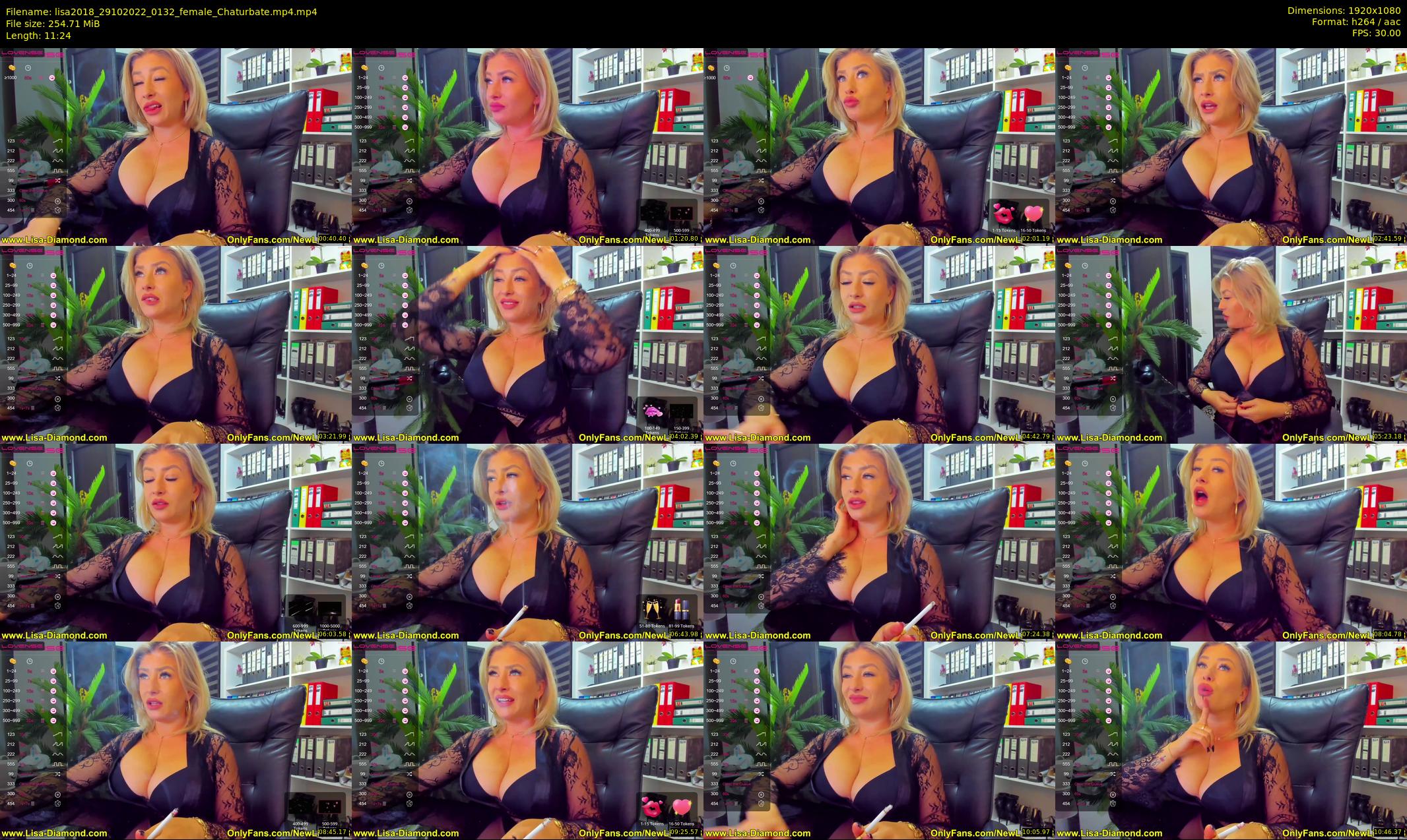 lisa2018 — 12 minute Chaturbate female cam show recording, 1080p, Oct 29, 2022