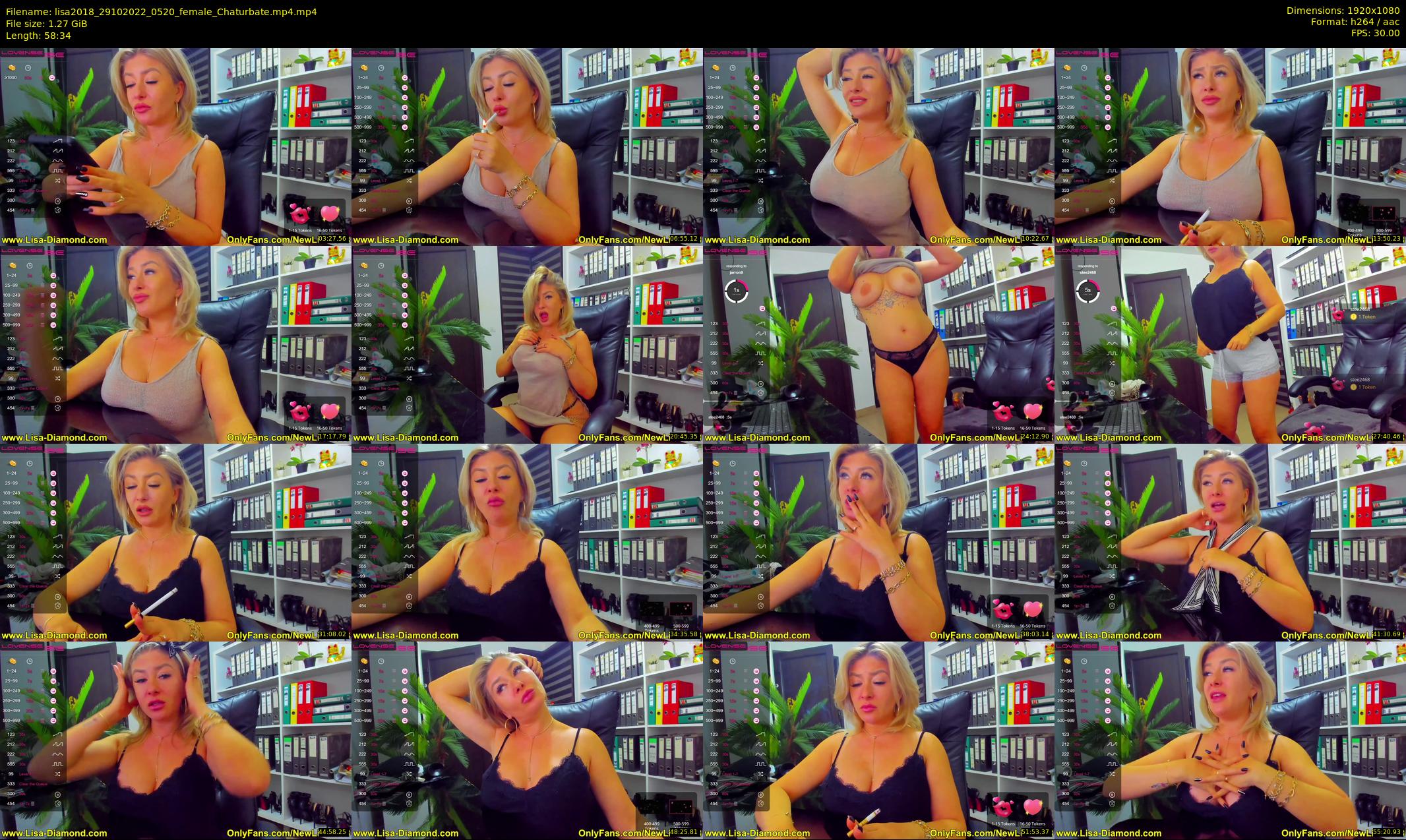 lisa2018 — 59 minute Chaturbate female cam show recording, 1080p, Oct 29, 2022