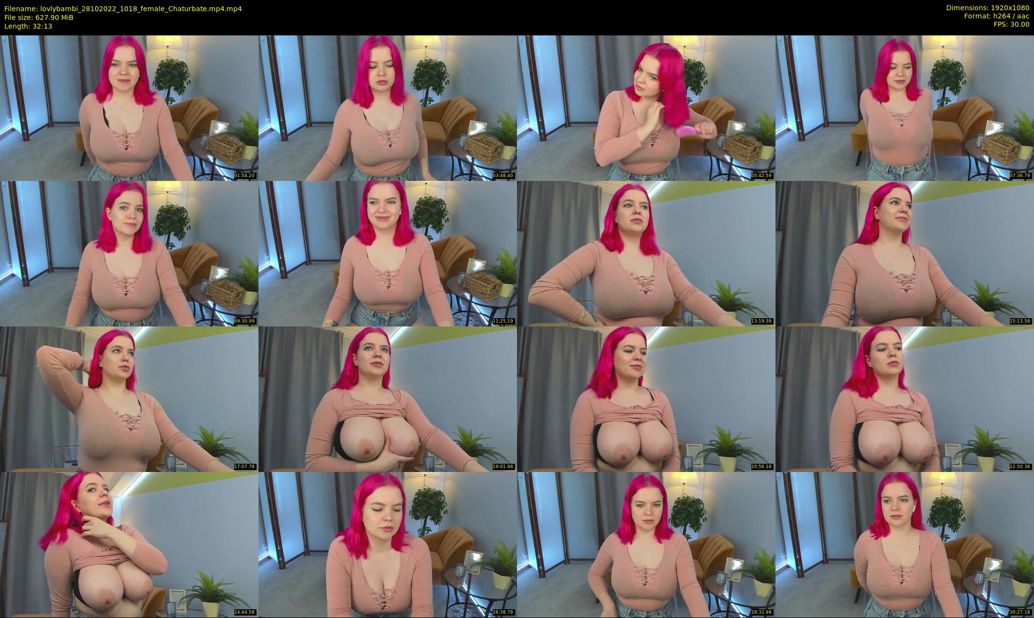 lovlybambi — 33 minute Chaturbate female cam show recording, 1080p, Oct 28, 2022