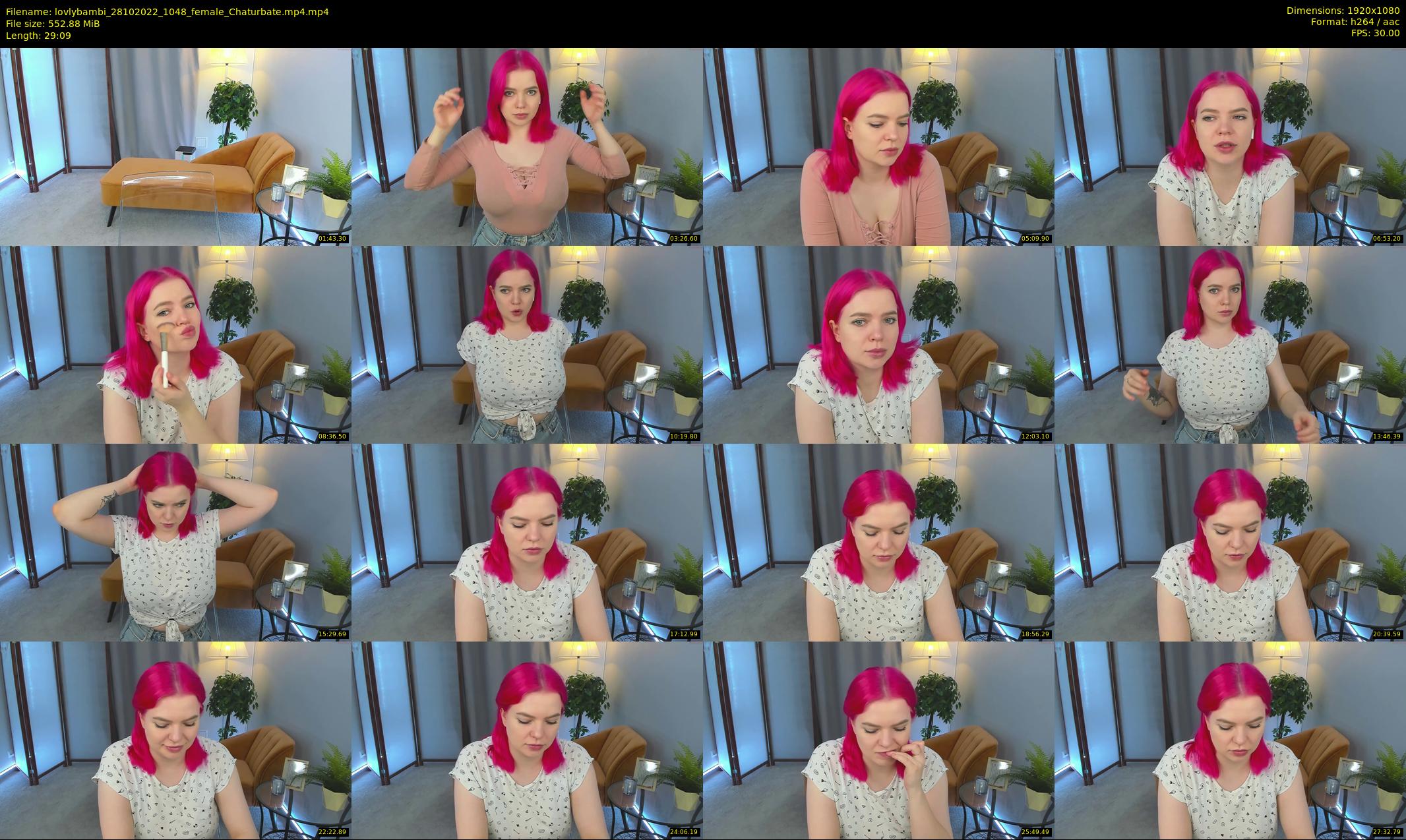 lovlybambi — 30 minute Chaturbate female cam show recording, 1080p, Oct 28, 2022
