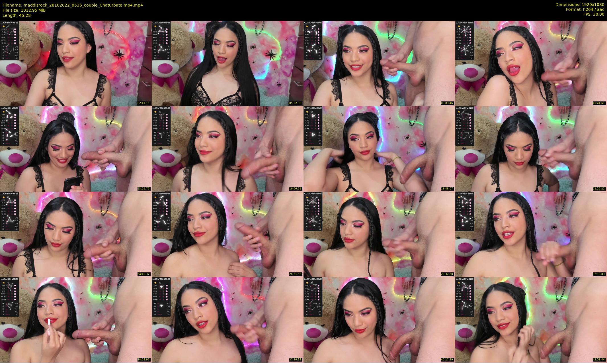 maddisrock — 46 minute Chaturbate couple cam show recording, 1080p, Oct 28, 2022