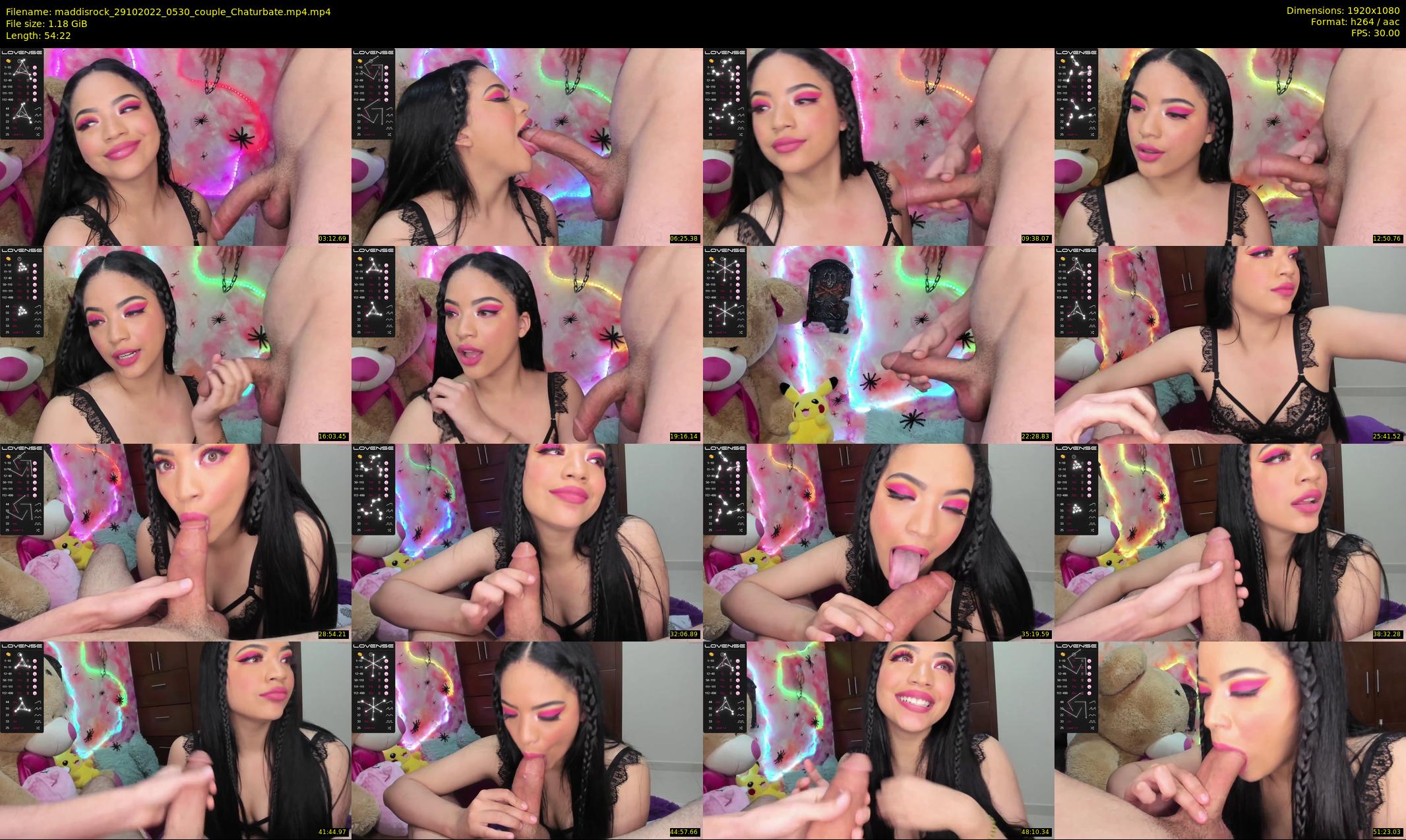 maddisrock — 55 minute Chaturbate couple cam show recording, 1080p, Oct 29, 2022