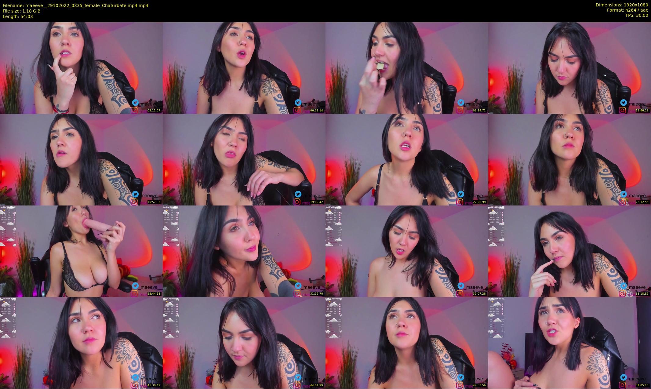 maeeve_ — 55 minute Chaturbate female cam show recording, 1080p, Oct 29, 2022