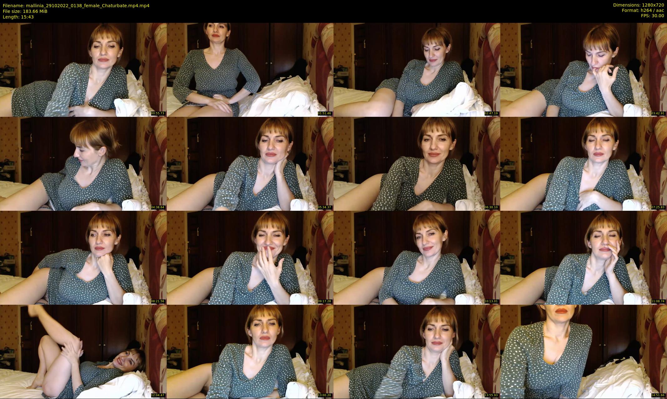 mallinia — 16 minute Chaturbate female cam show recording, 720p, Oct 29, 2022