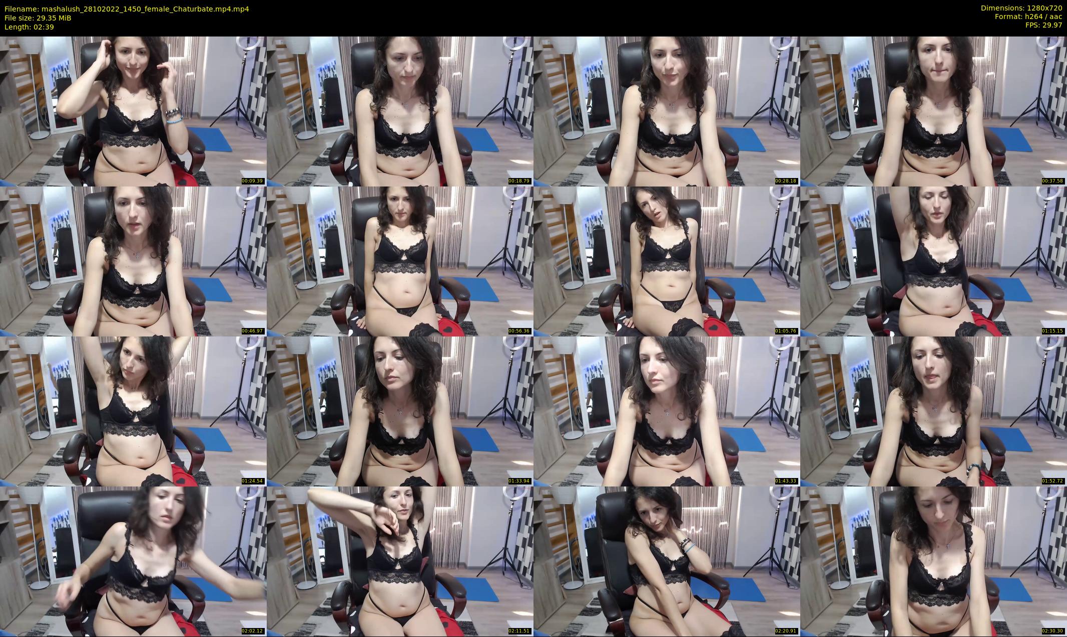 mashalush — 3 minute Chaturbate female cam show recording, 720p, Oct 28, 2022