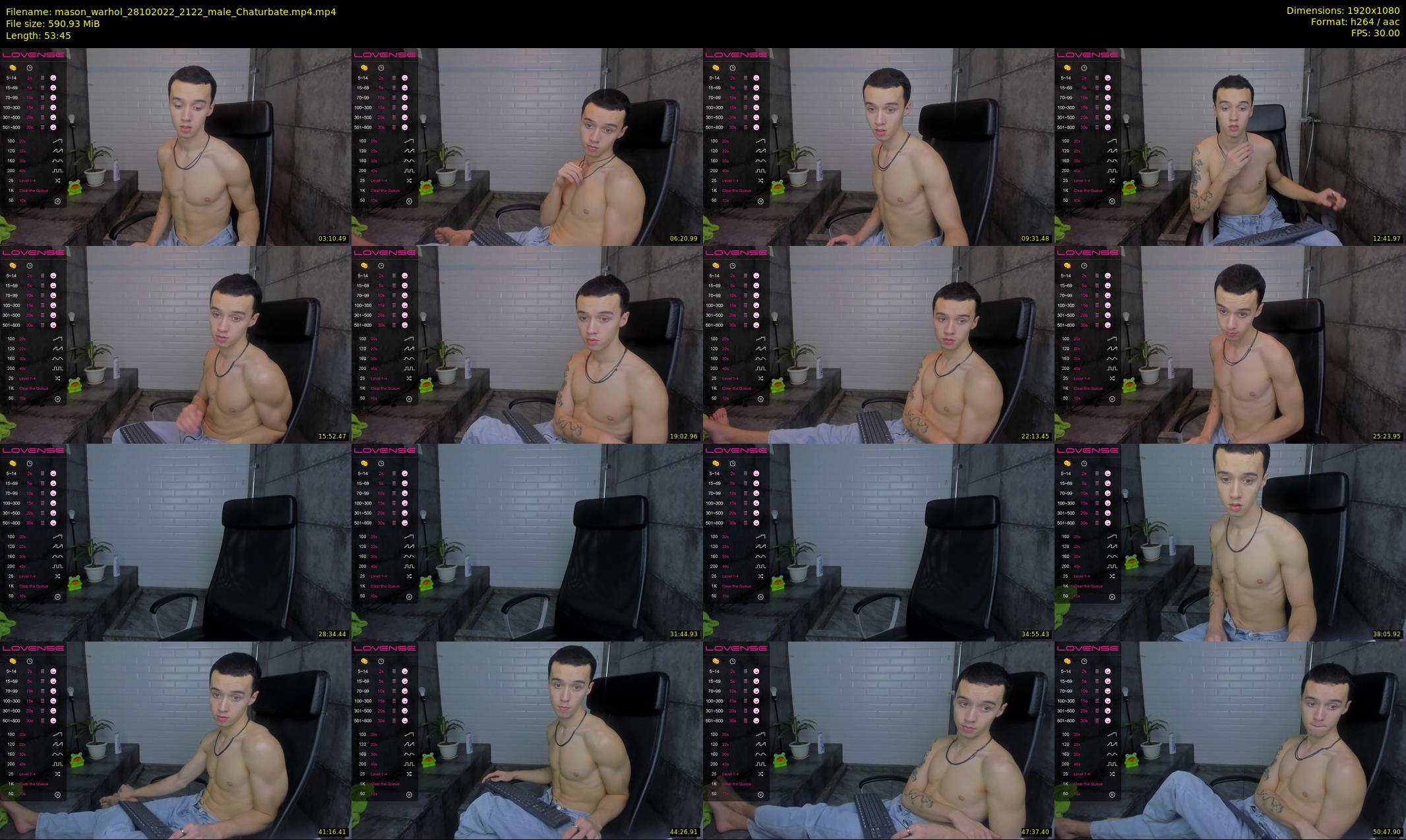 mason_warhol — 54 minute Chaturbate male cam show recording, 1080p, Oct 28, 2022