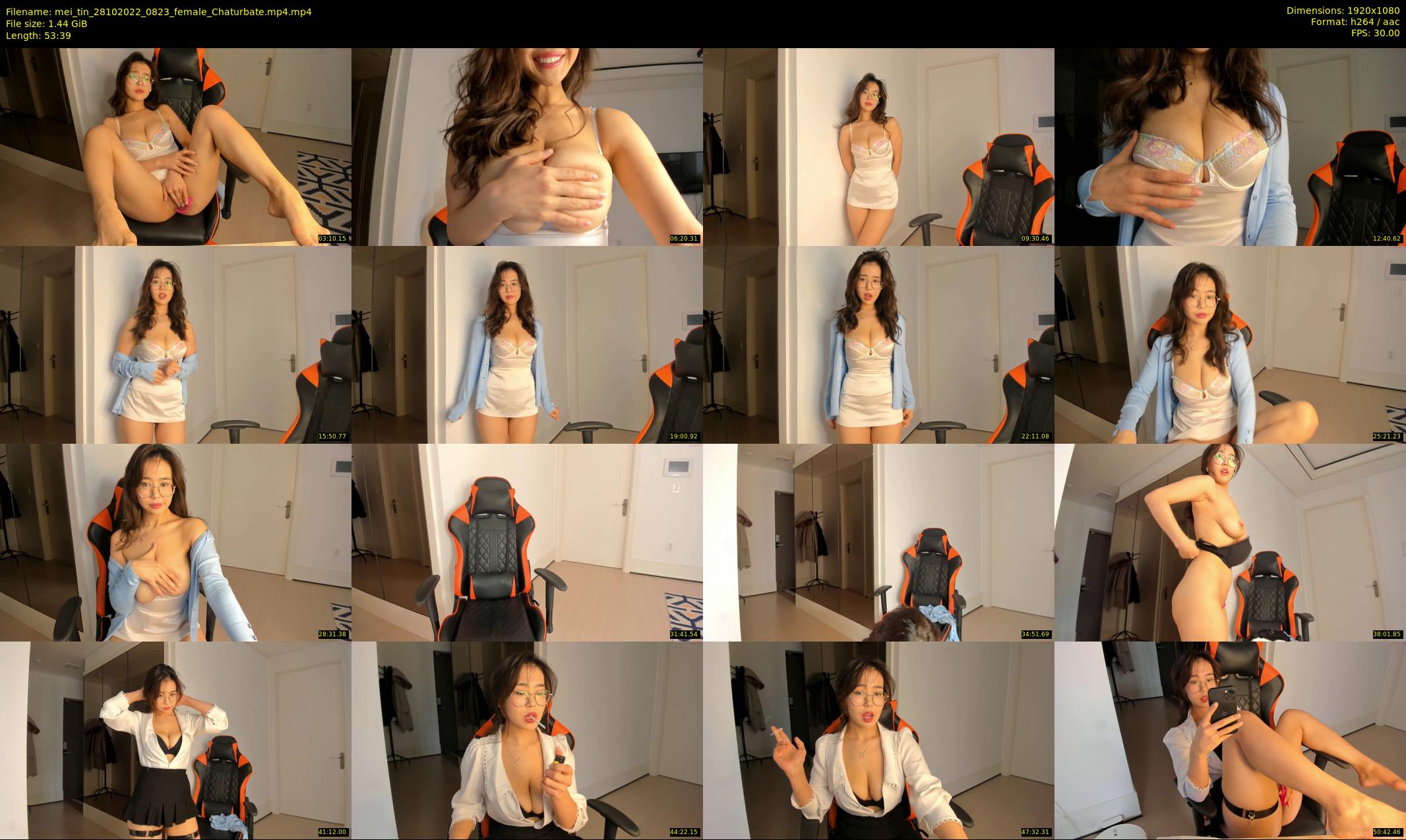 mei_tin — 54 minute Chaturbate female cam show recording, 1080p, Oct 28, 2022