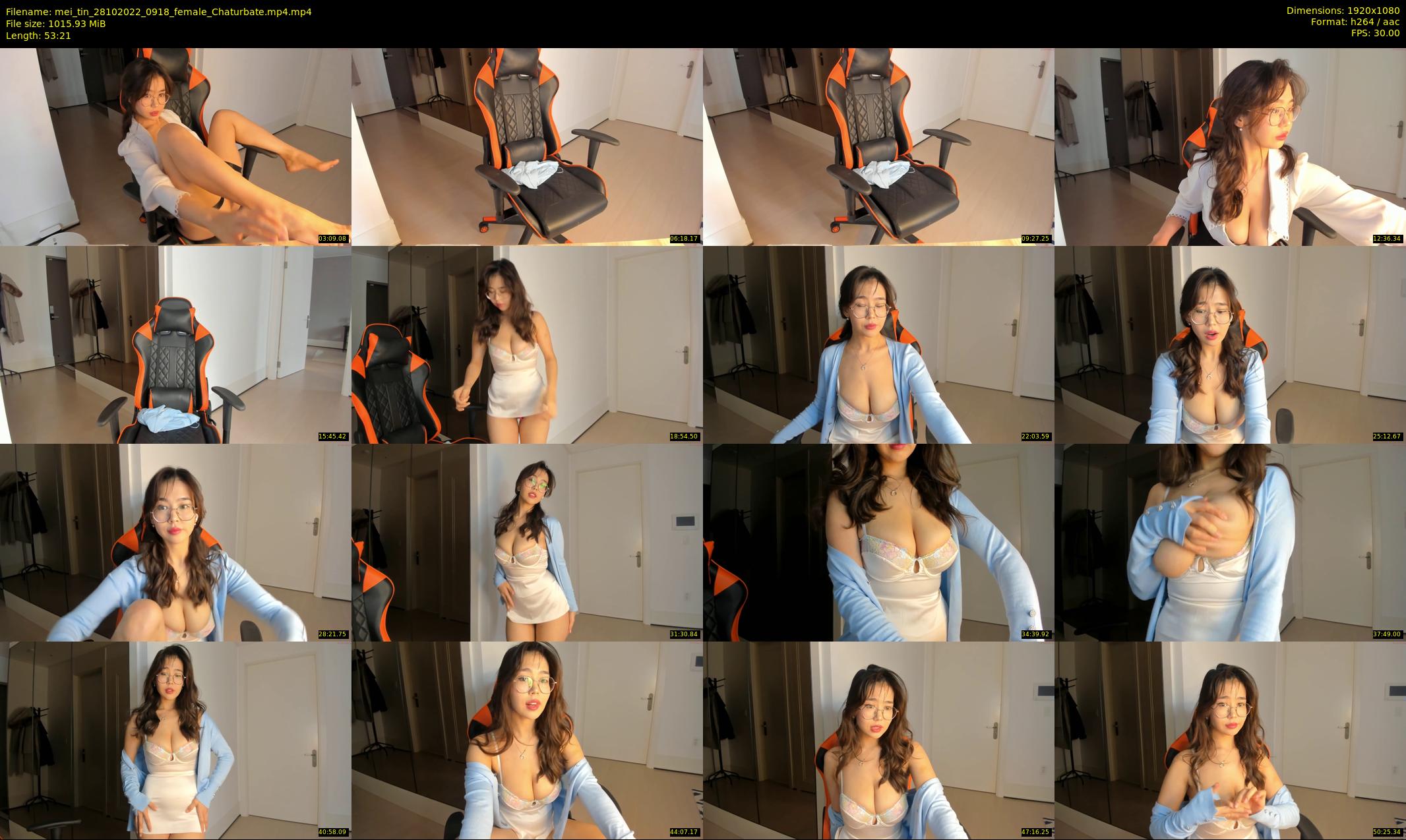 mei_tin — 54 minute Chaturbate female cam show recording, 1080p, Oct 28, 2022