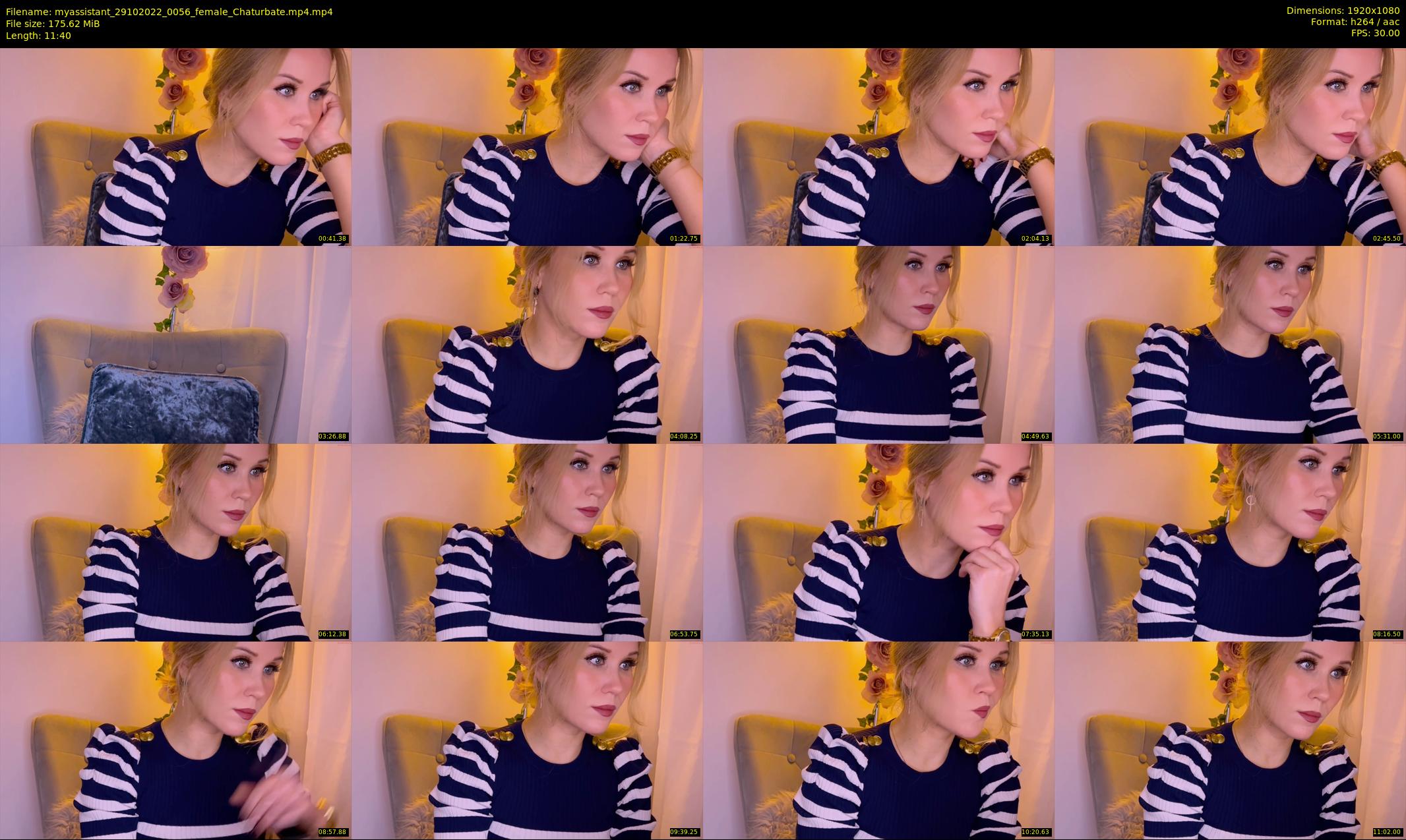 myassistant — 12 minute Chaturbate female cam show recording, 1080p, Oct 29, 2022