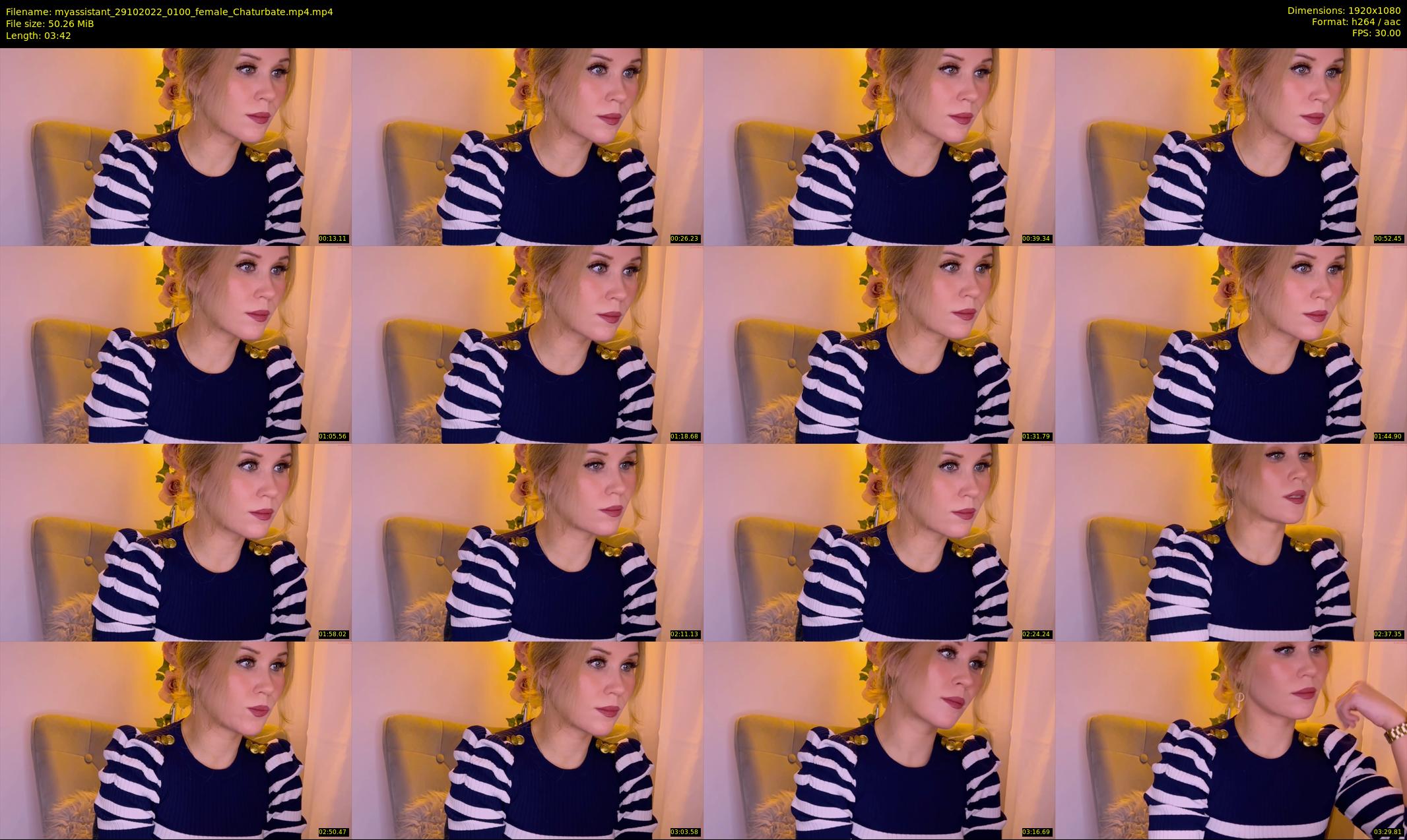 myassistant — 4 minute Chaturbate female cam show recording, 1080p, Oct 29, 2022