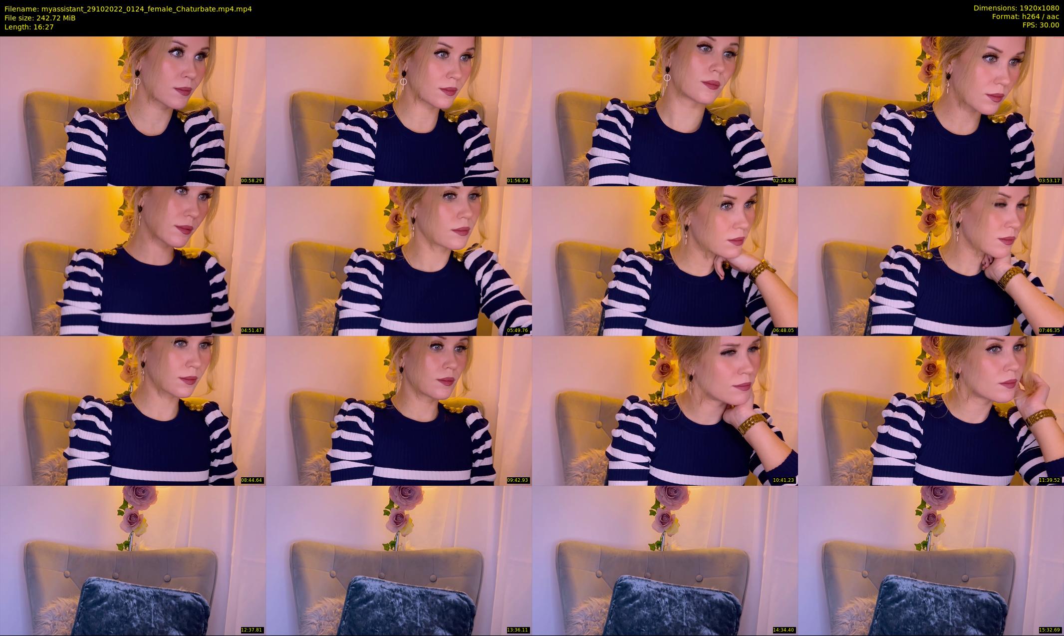 myassistant — 17 minute Chaturbate female cam show recording, 1080p, Oct 29, 2022