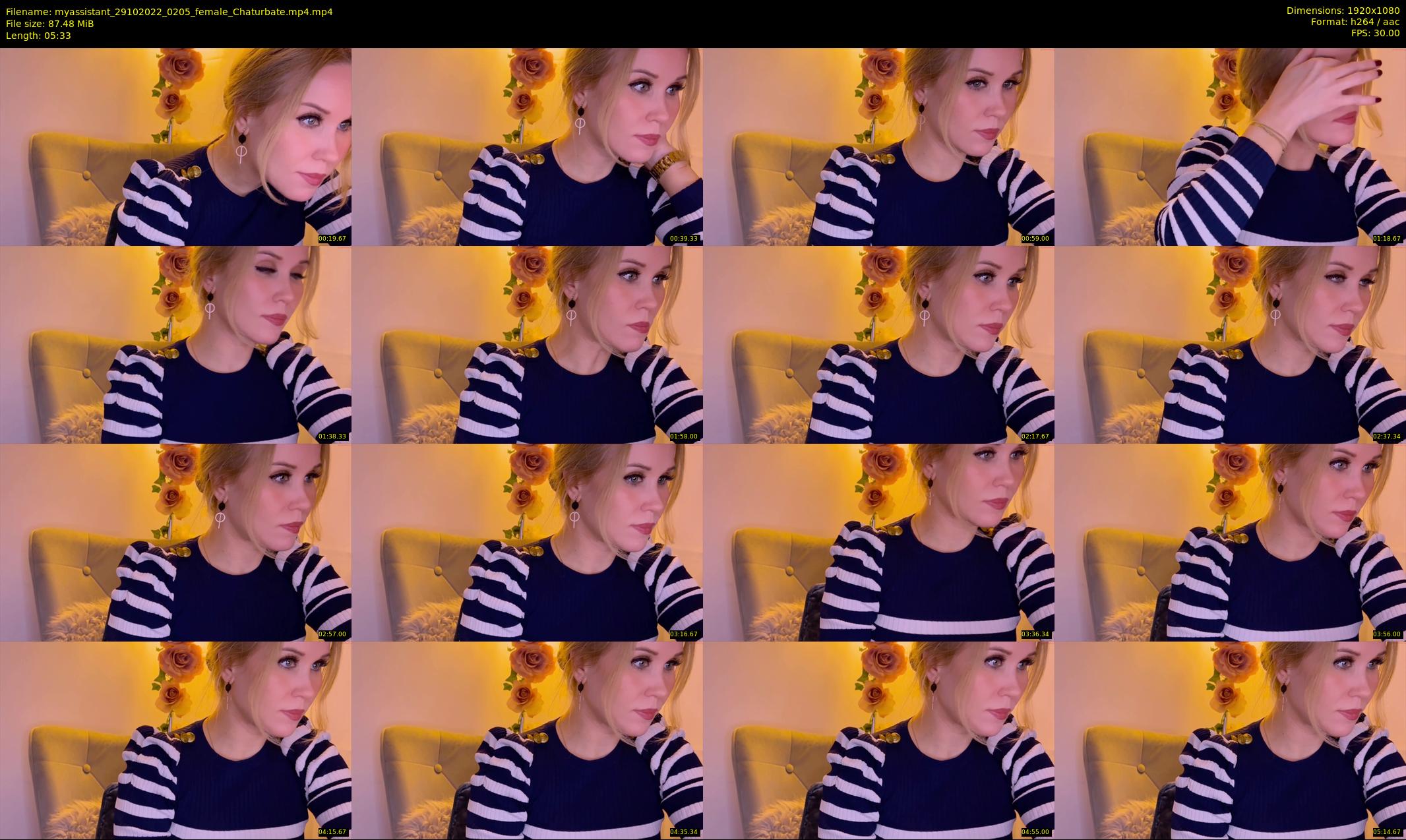 myassistant — 6 minute Chaturbate female cam show recording, 1080p, Oct 29, 2022