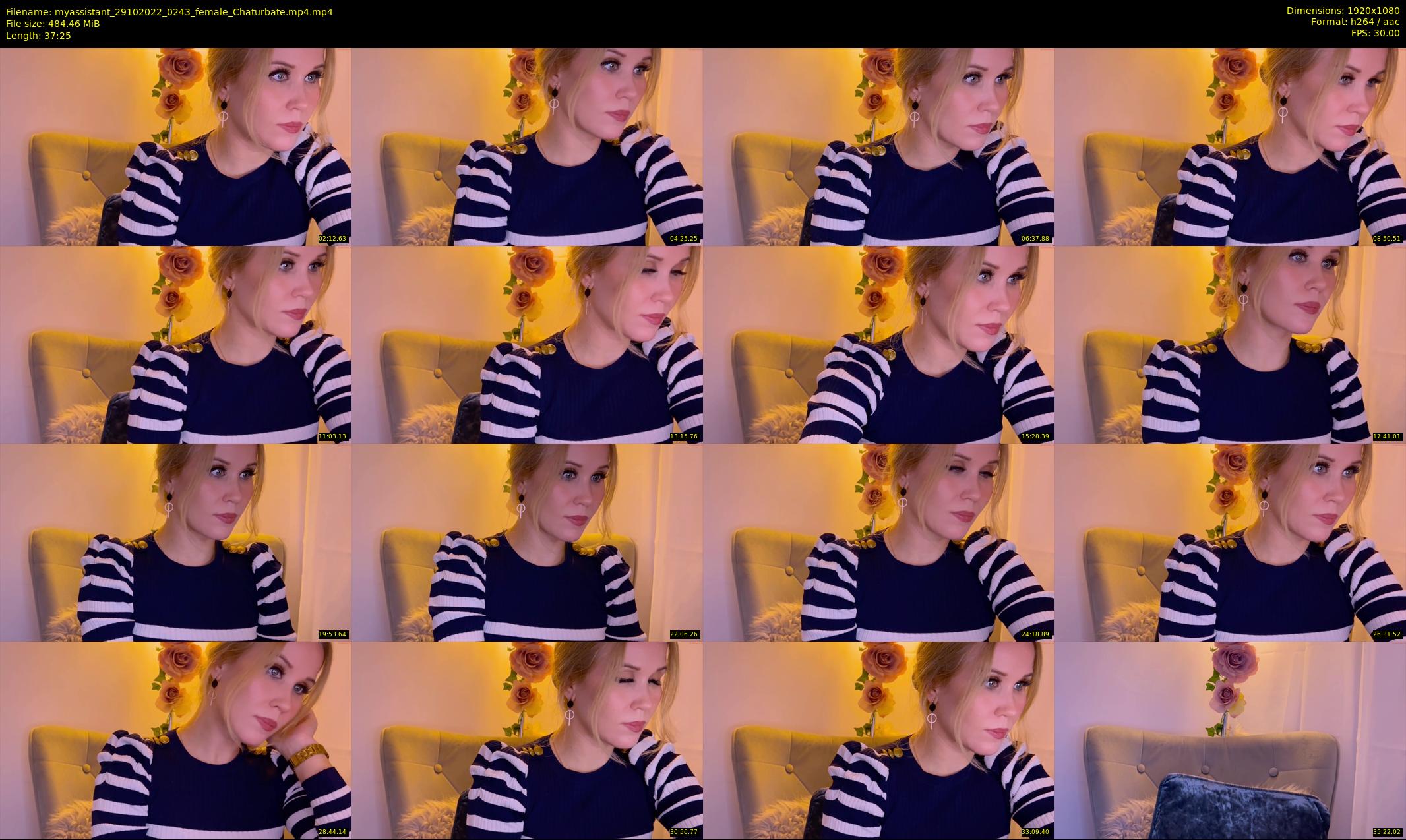 myassistant — 38 minute Chaturbate female cam show recording, 1080p, Oct 29, 2022