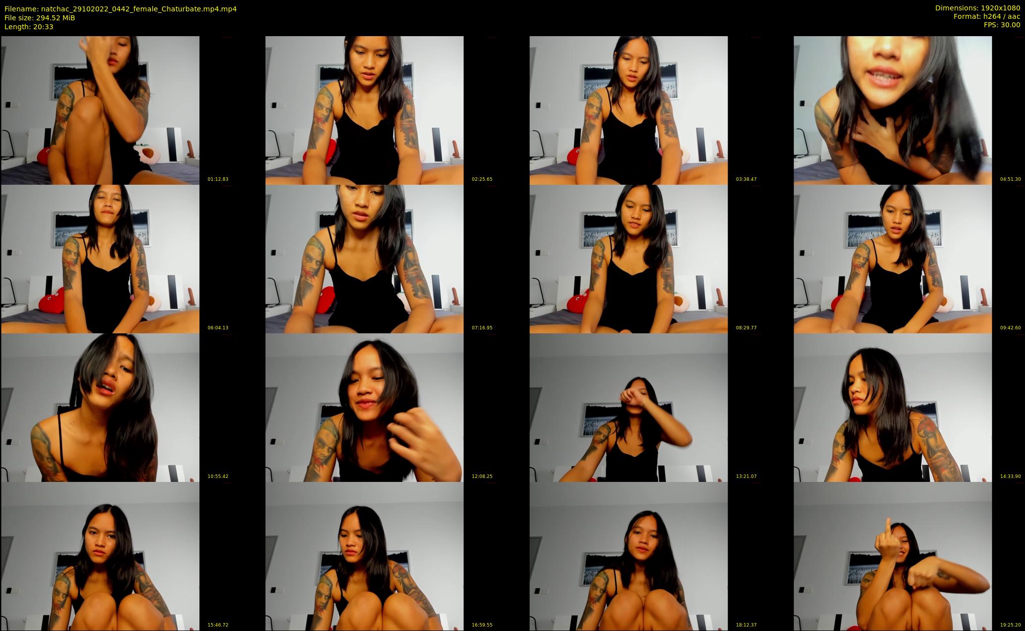 natchac — 21 minute Chaturbate female cam show recording, 1080p, Oct 29, 2022