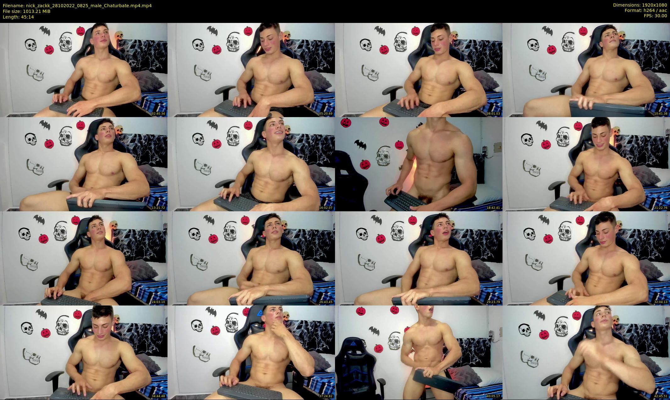 nick_zackk — 46 minute Chaturbate male cam show recording, 1080p, Oct 28, 2022