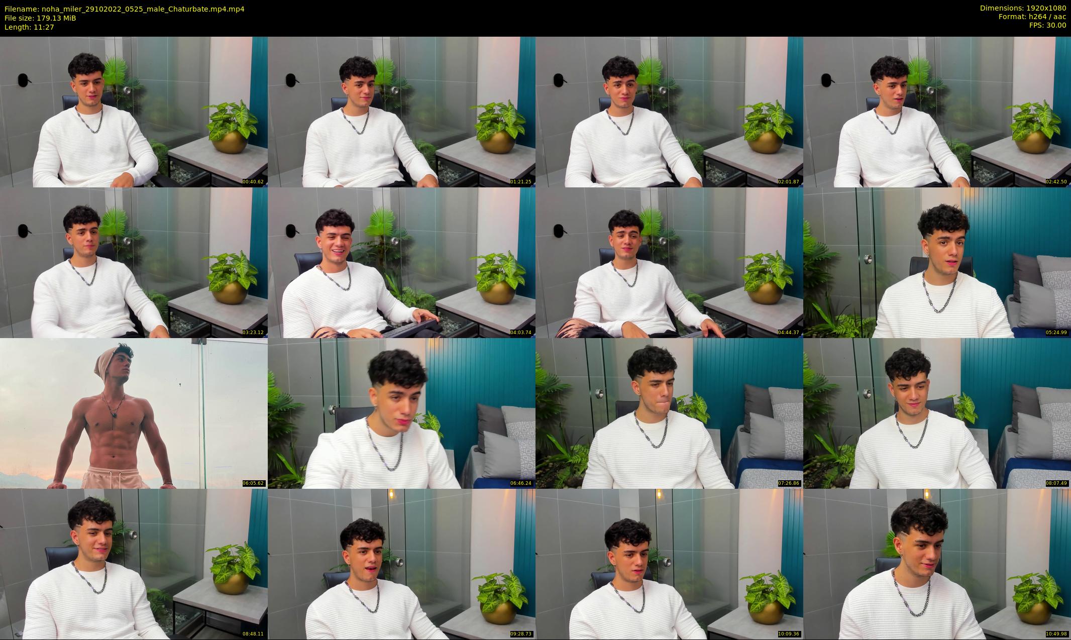 noha_miler — 12 minute Chaturbate male cam show recording, 1080p, Oct 29, 2022