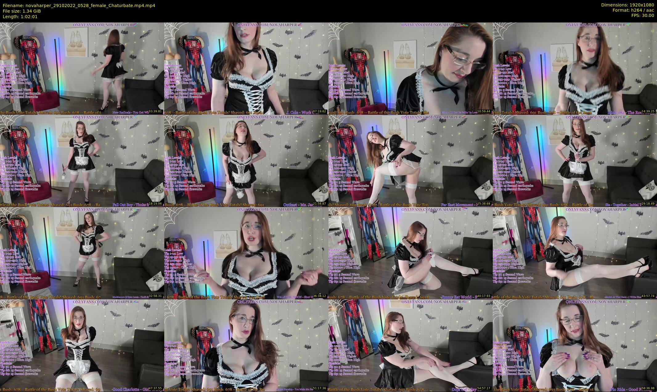novaharper — 63 minute Chaturbate female cam show recording, 1080p, Oct 29, 2022