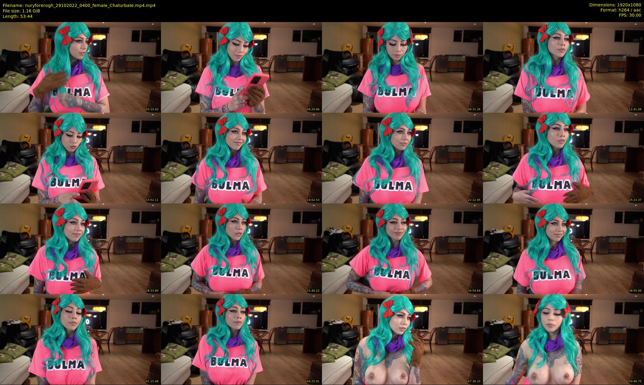 nuryforerogh — 54 minute Chaturbate female cam show recording, 1080p, Oct 29, 2022