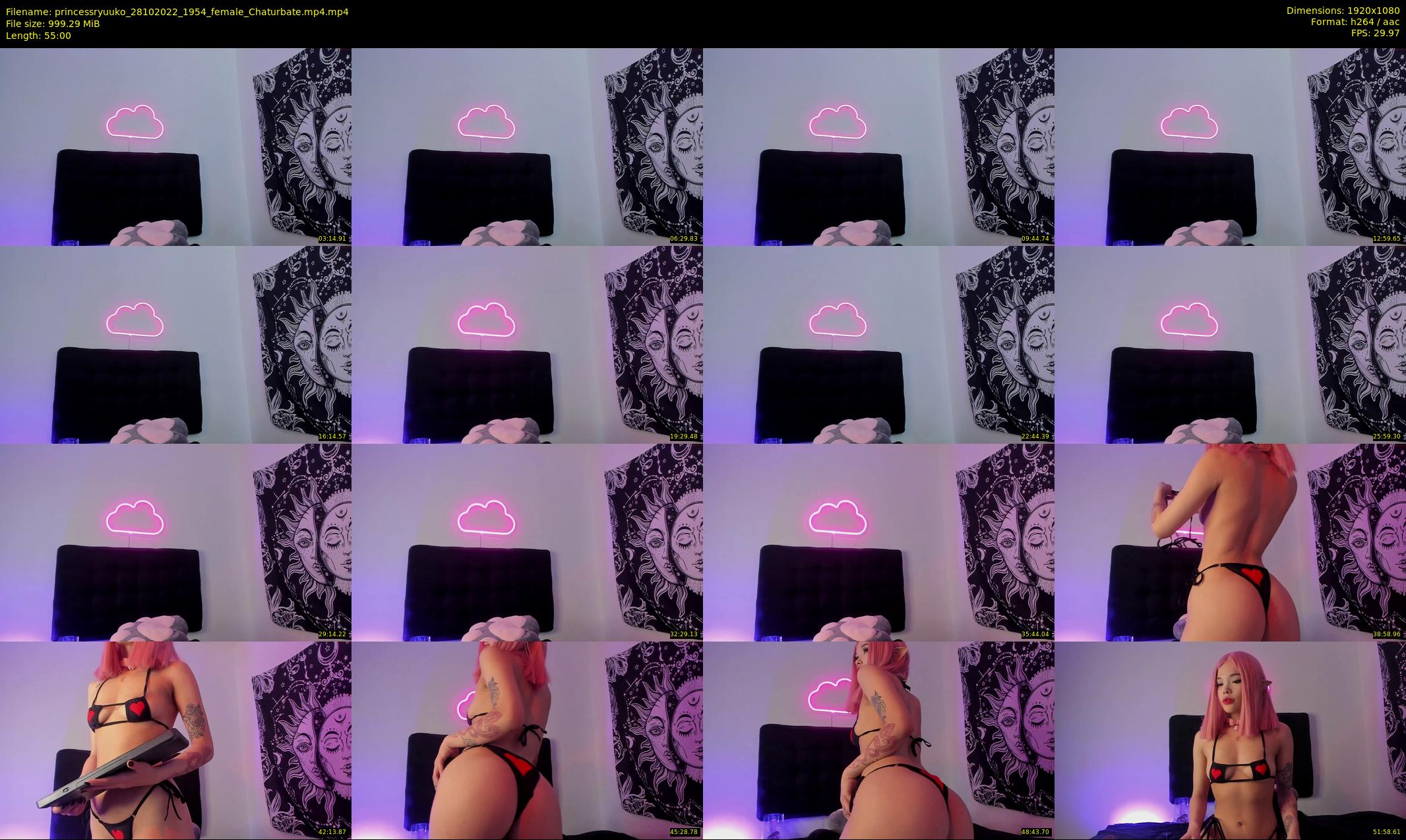 princessryuuko — 55 minute Chaturbate female cam show recording, 1080p, Oct 28, 2022