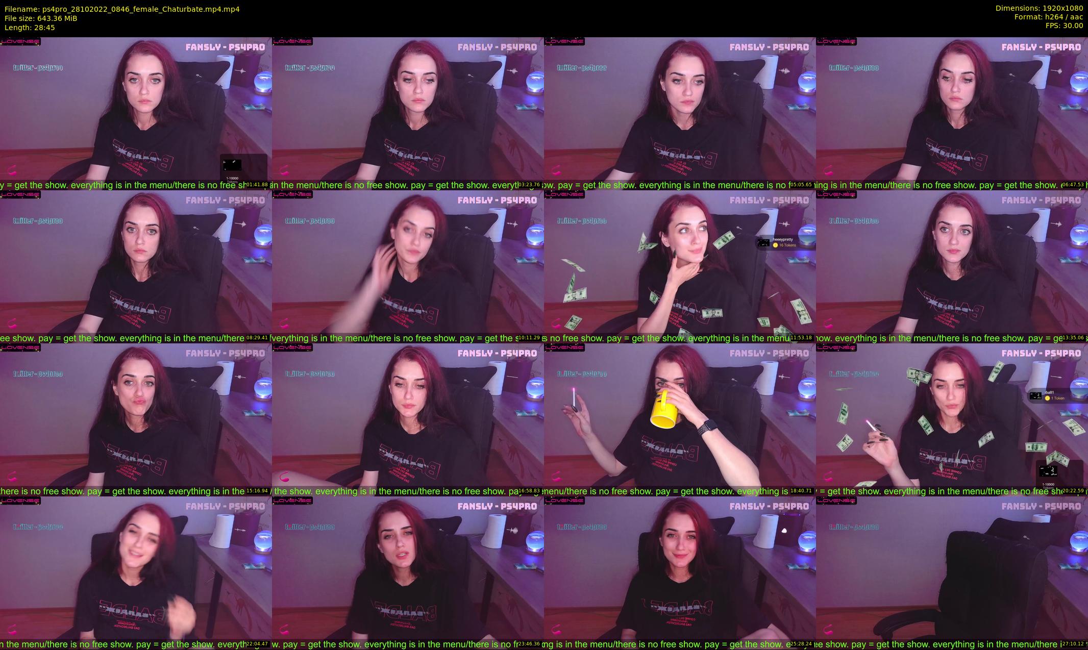 ps4pro — 29 minute Chaturbate female cam show recording, 1080p, Oct 28, 2022