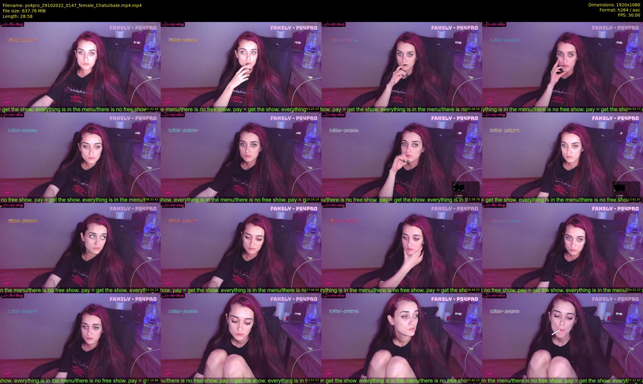 ps4pro — 29 minute Chaturbate female cam show recording, 1080p, Oct 29, 2022