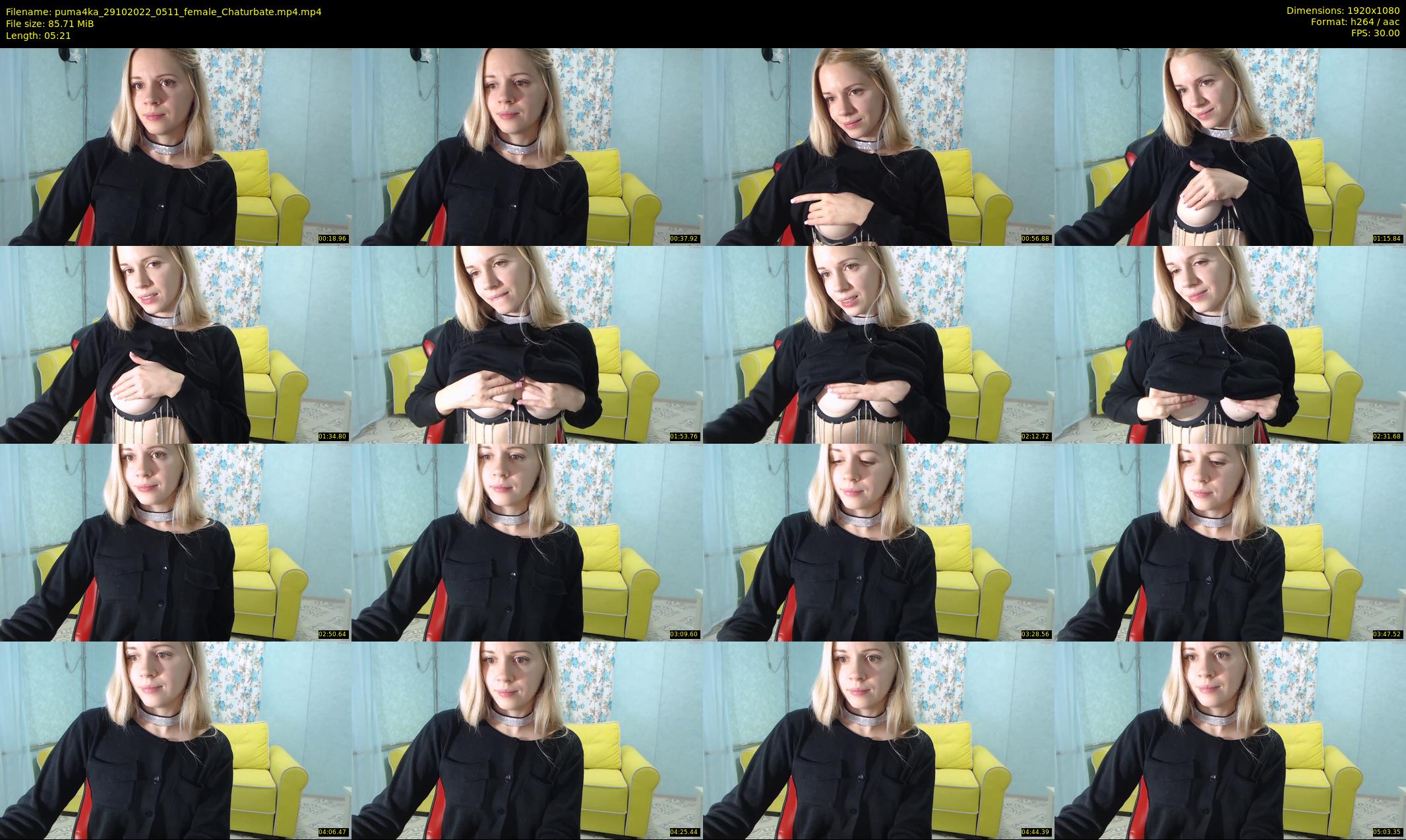 puma4ka — 6 minute Chaturbate female cam show recording, 1080p, Oct 29, 2022