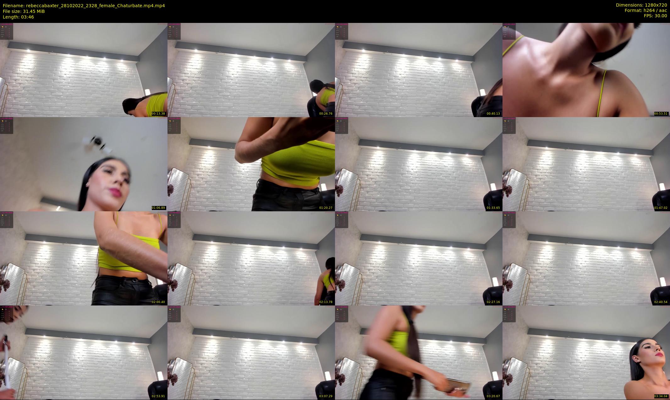 rebeccabaxter — 4 minute Chaturbate female cam show recording, 720p, Oct 28, 2022