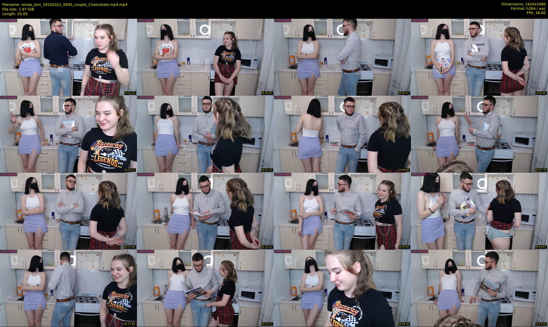 renae_tom — 56 minute Chaturbate couple cam show recording, 1080p, Oct 29, 2022