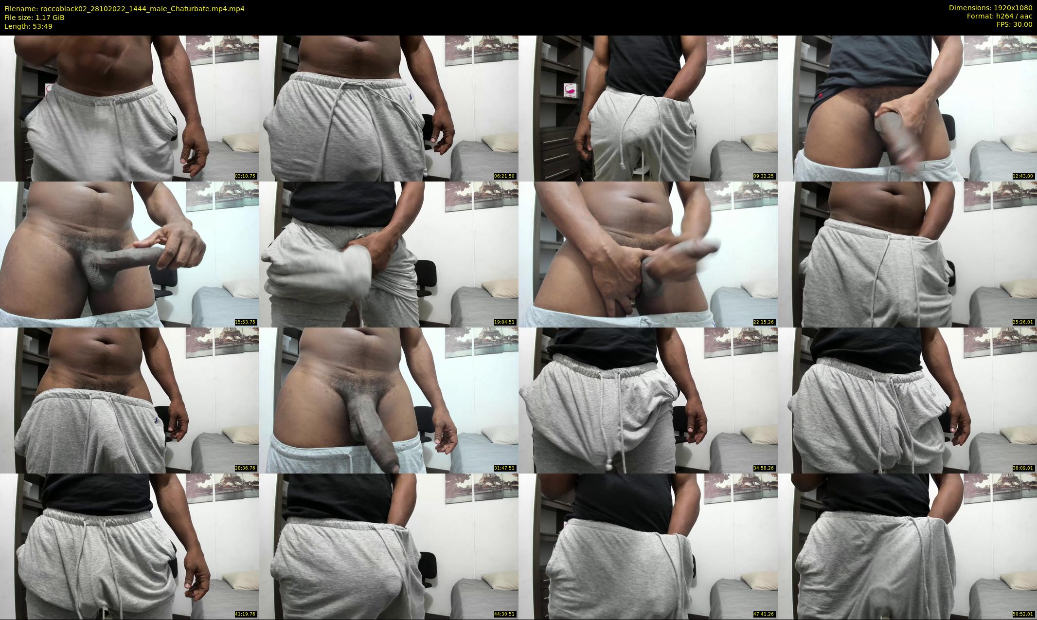 roccoblack02 — 54 minute Chaturbate male cam show recording, 1080p, Oct 28, 2022