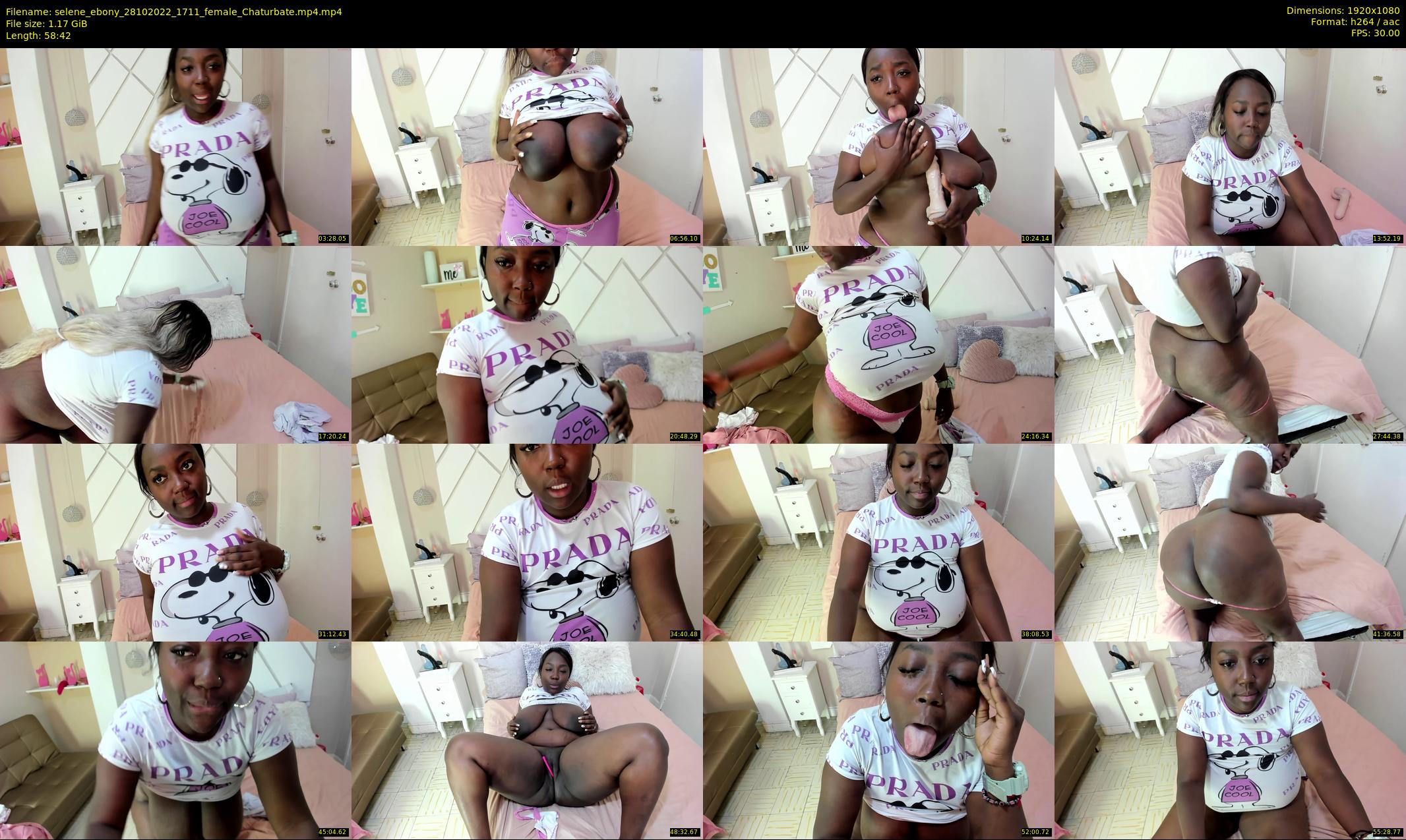 selene_ebony — 59 minute Chaturbate female cam show recording, 1080p, Oct 28, 2022