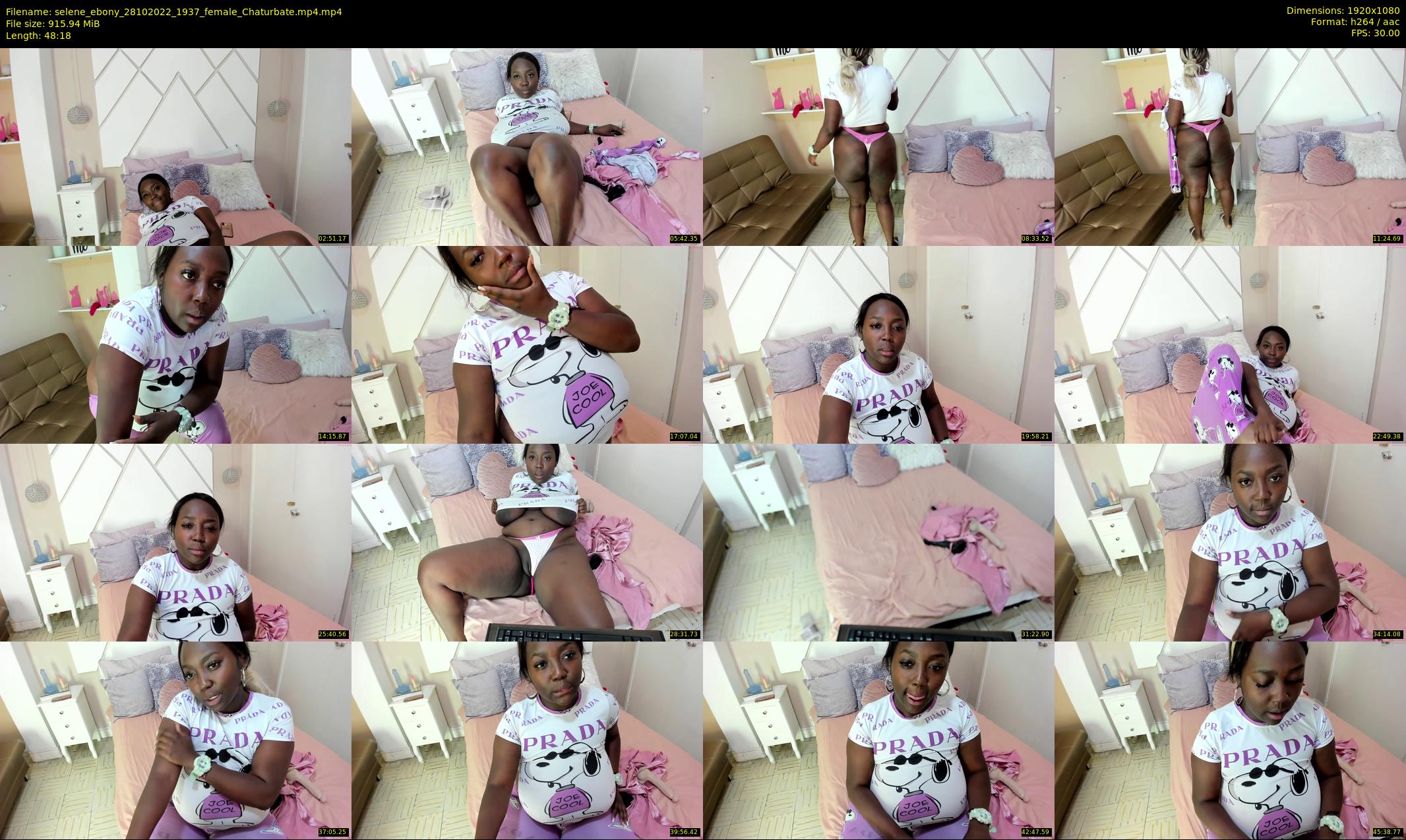 selene_ebony — 49 minute Chaturbate female cam show recording, 1080p, Oct 28, 2022