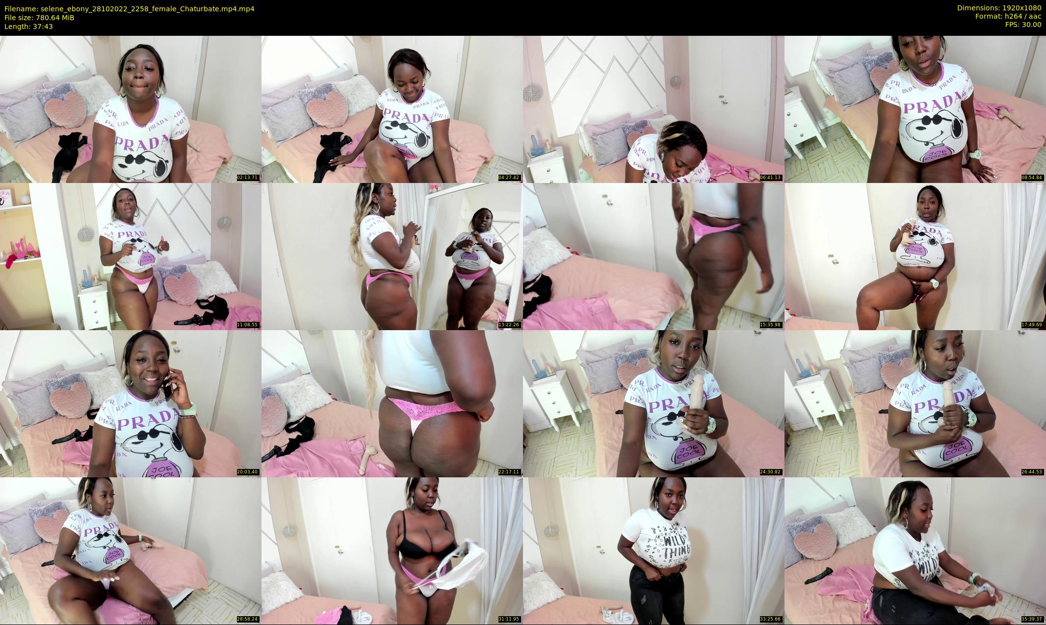 selene_ebony — 38 minute Chaturbate female cam show recording, 1080p, Oct 28, 2022