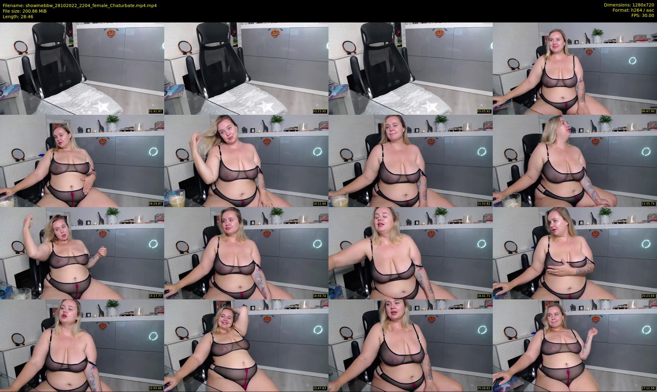 showmebbw — 29 minute Chaturbate female cam show recording, 720p, Oct 28, 2022