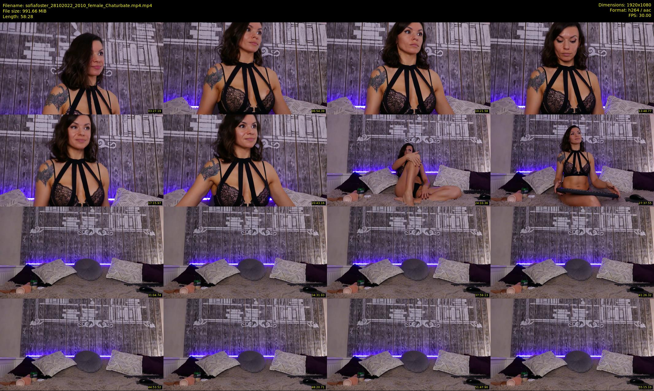 sofiafoster — 59 minute Chaturbate female cam show recording, 1080p, Oct 28, 2022