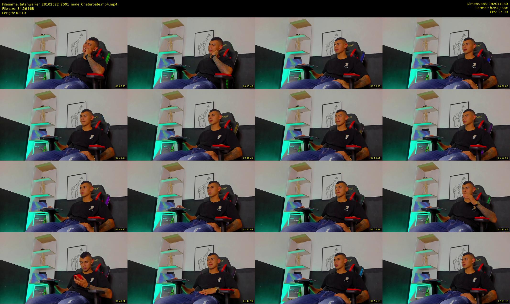 tatanwalker — 3 minute Chaturbate male cam show recording, 1080p, Oct 28, 2022