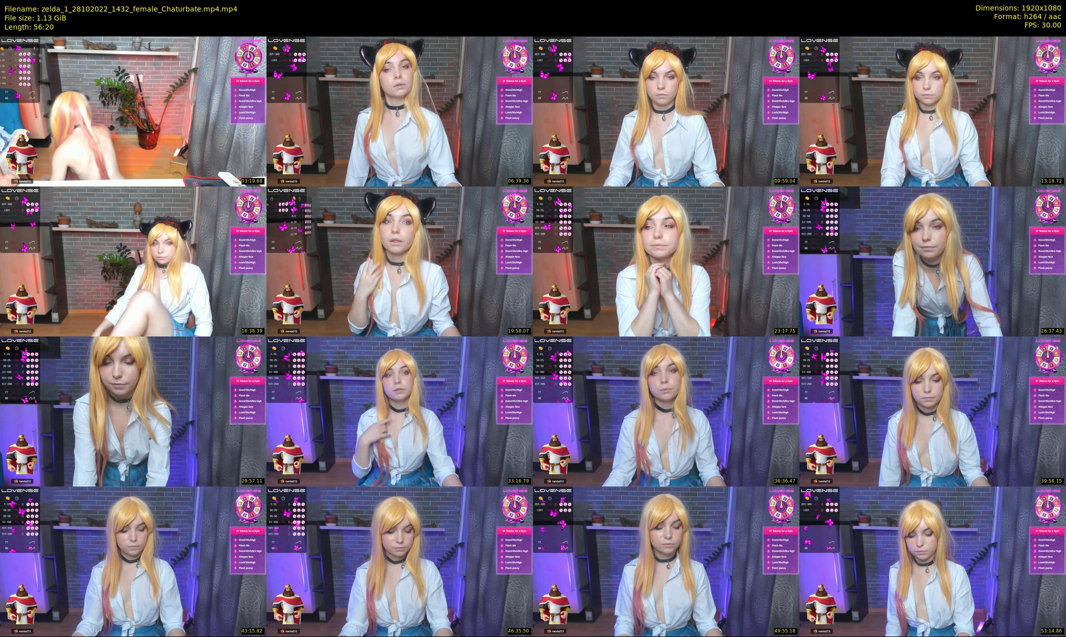 zelda_1 — 57 minute Chaturbate female cam show recording, 1080p, Oct 28, 2022