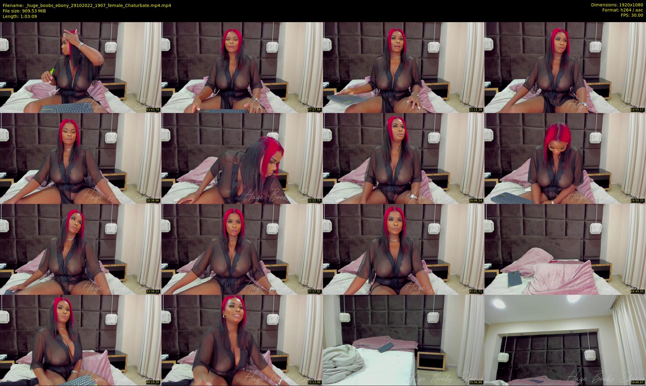 _huge_boobs_ebony — 64 minute Chaturbate female cam show recording, 1080p, Oct 29, 2022