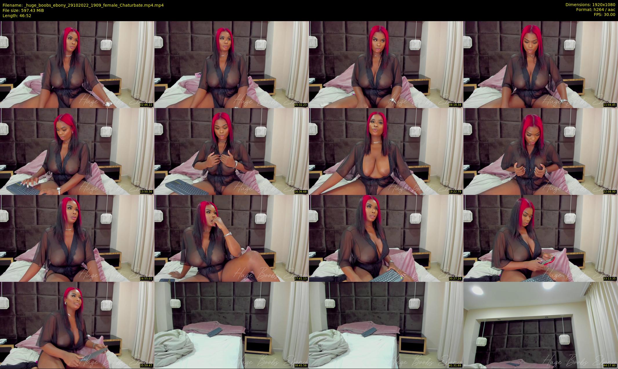 _huge_boobs_ebony — 47 minute Chaturbate female cam show recording, 1080p, Oct 29, 2022