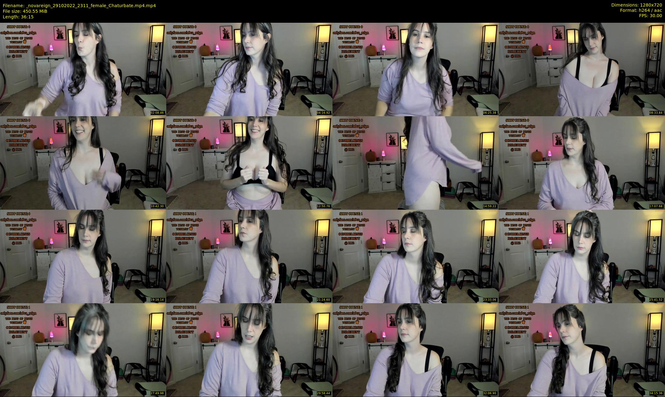 _novareign — 37 minute Chaturbate female cam show recording, 720p, Oct 29, 2022