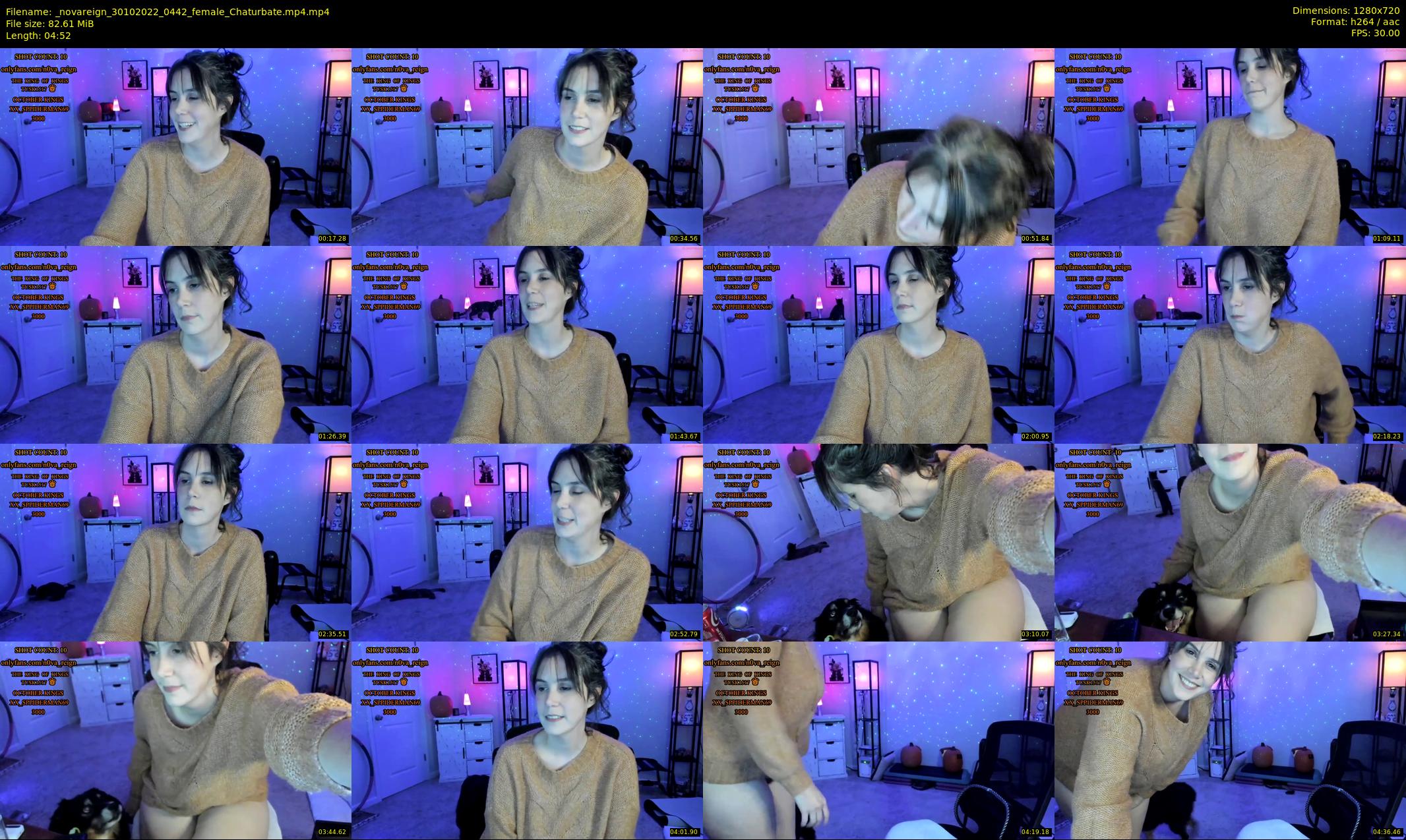 _novareign — 5 minute Chaturbate female cam show recording, 720p, Oct 30, 2022