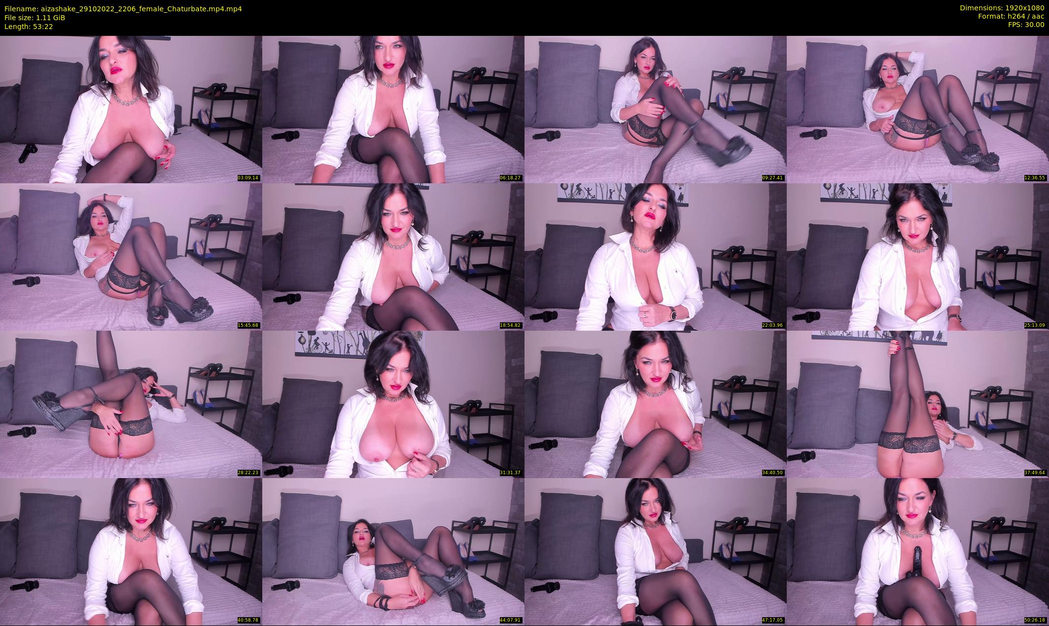 aizashake — 54 minute Chaturbate female cam show recording, 1080p, Oct 29, 2022