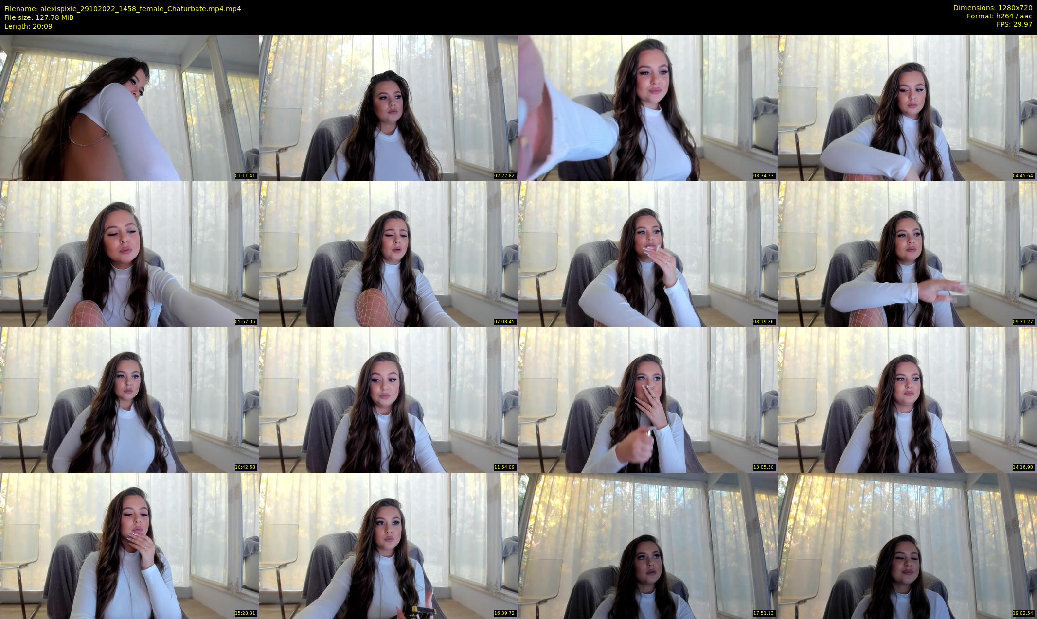 alexispixie — 21 minute Chaturbate female cam show recording, 720p, Oct 29, 2022