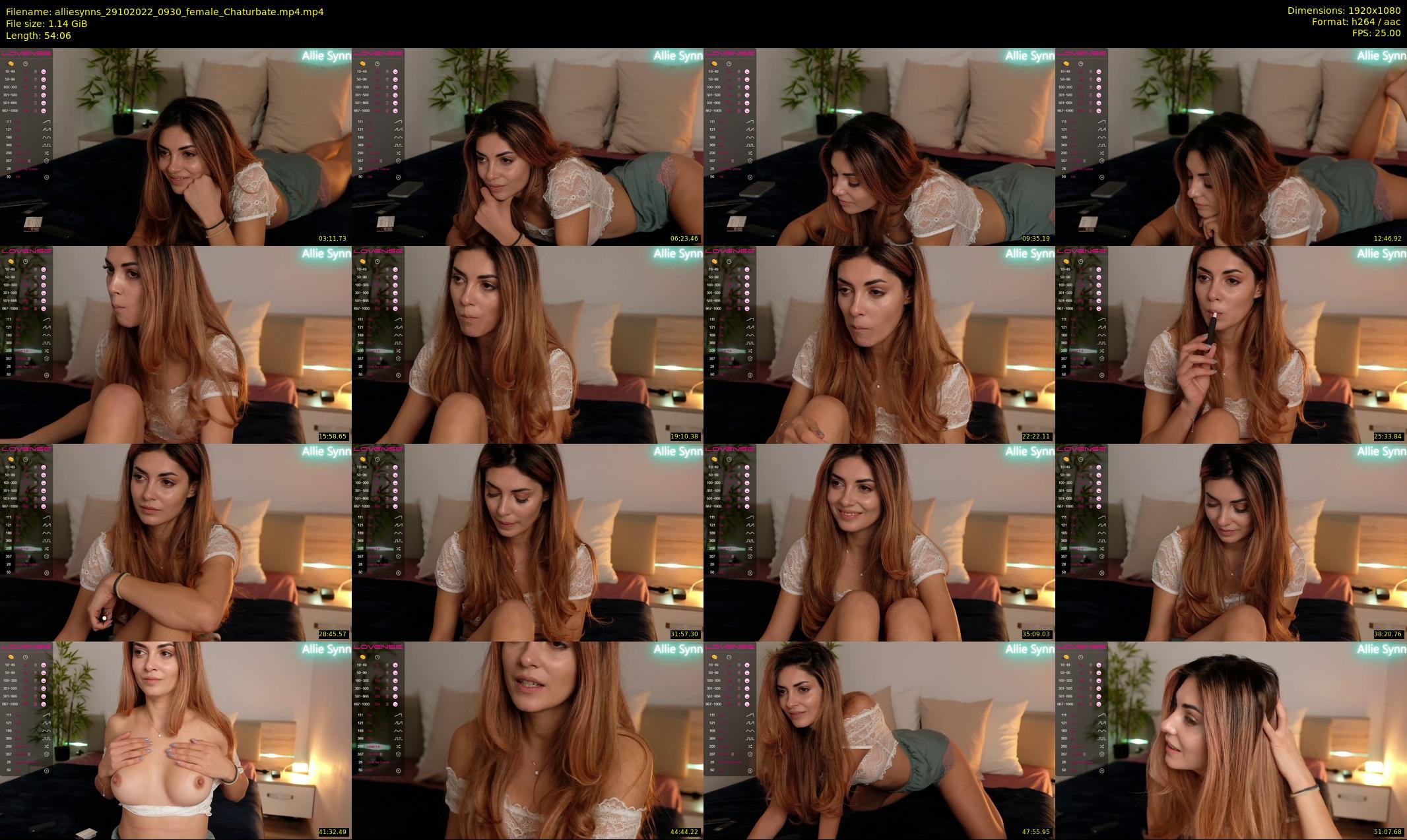 alliesynns — 55 minute Chaturbate female cam show recording, 1080p, Oct 29, 2022