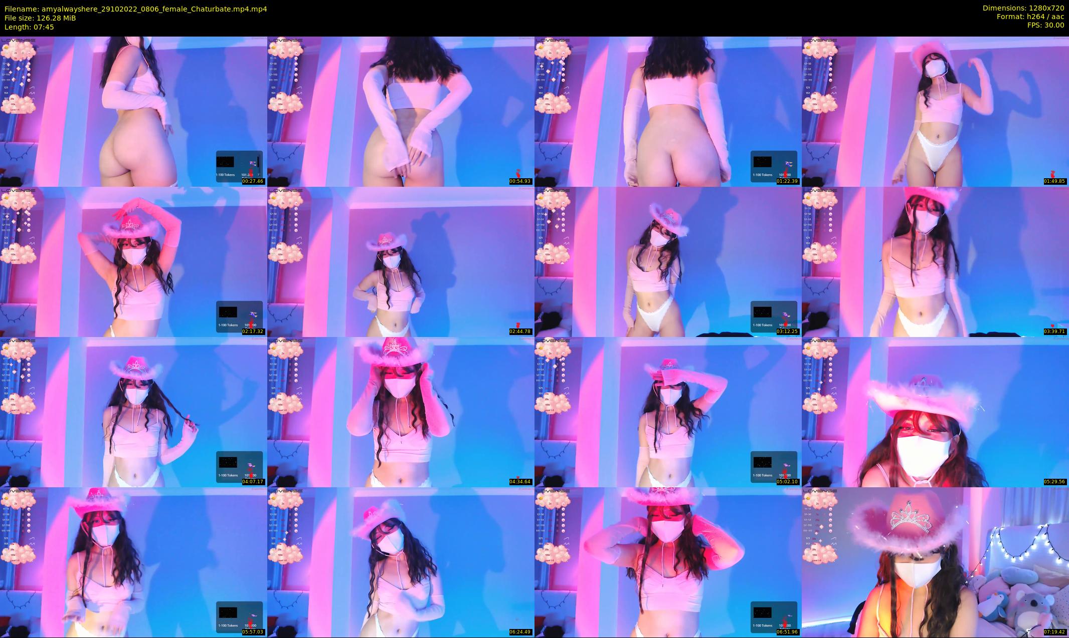 amyalwayshere — 8 minute Chaturbate female cam show recording, 720p, Oct 29, 2022