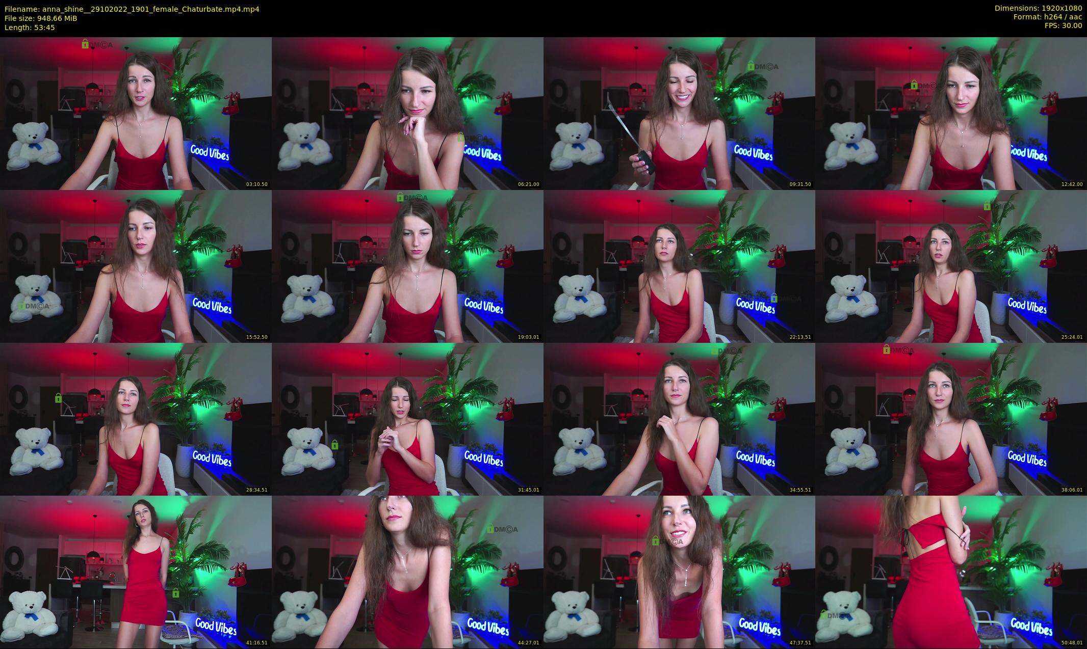 anna_shine_ — 54 minute Chaturbate female cam show recording, 1080p, Oct 29, 2022