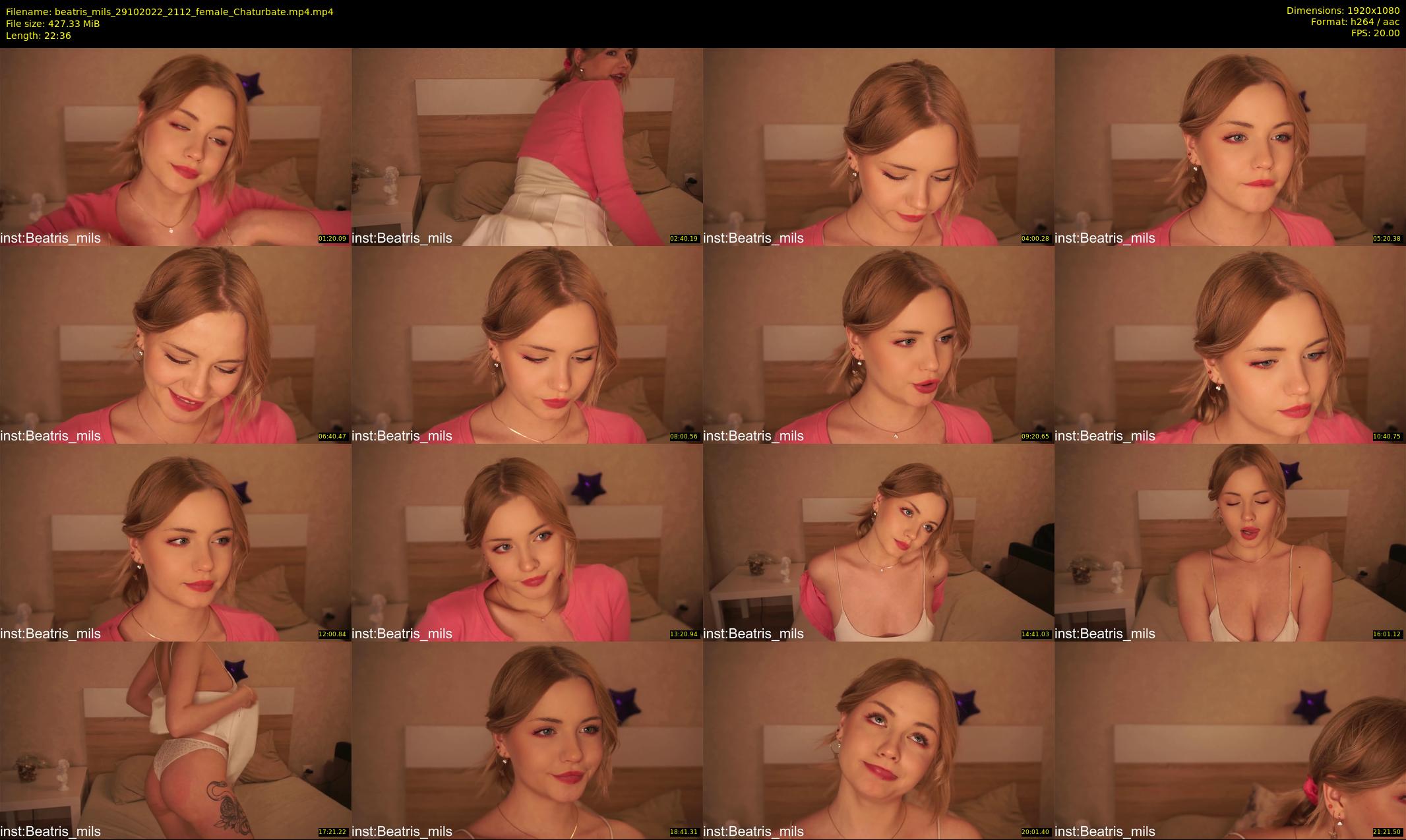beatris_mils — 23 minute Chaturbate female cam show recording, 1080p, Oct 29, 2022