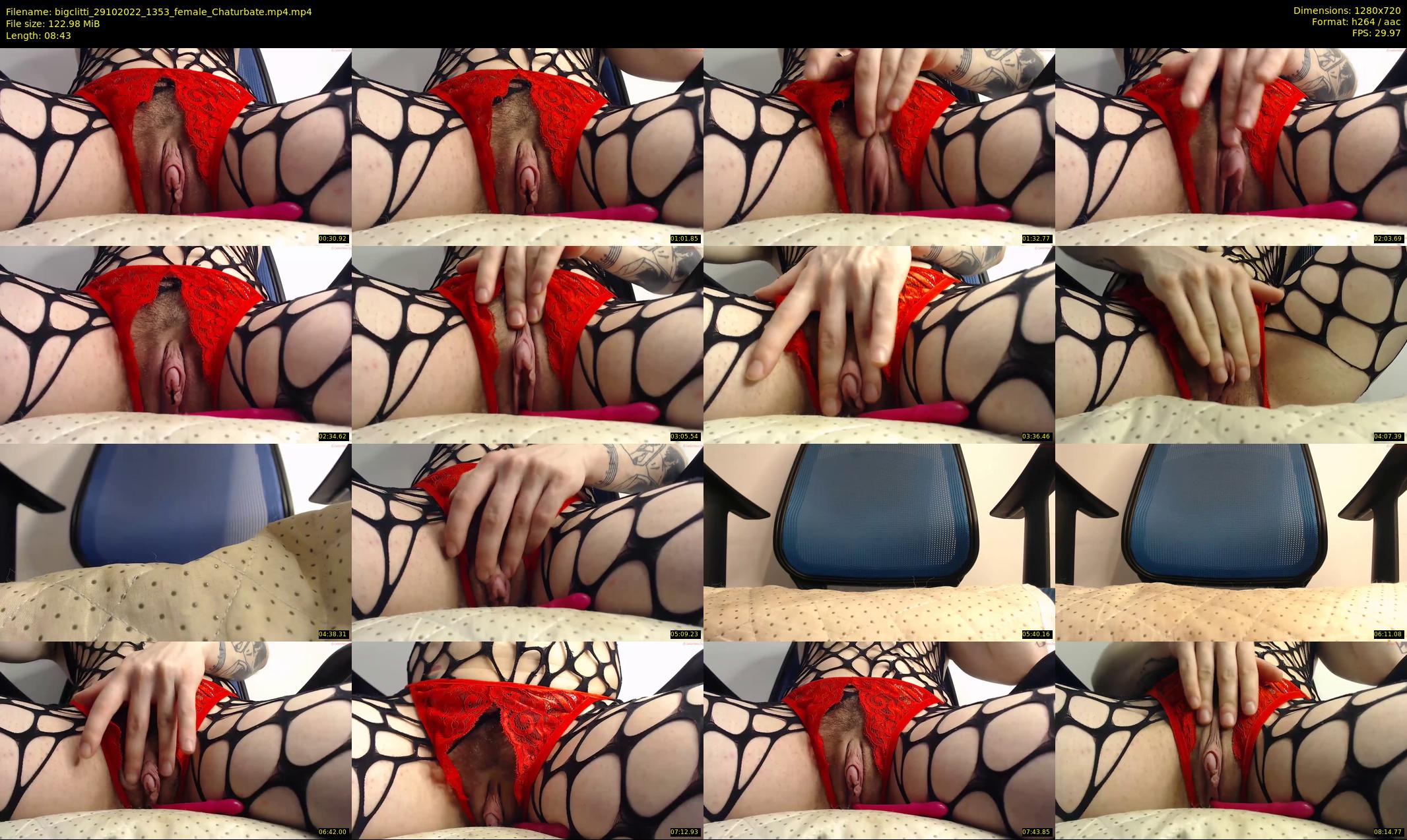 bigclitti — 9 minute Chaturbate female cam show recording, 720p, Oct 29, 2022